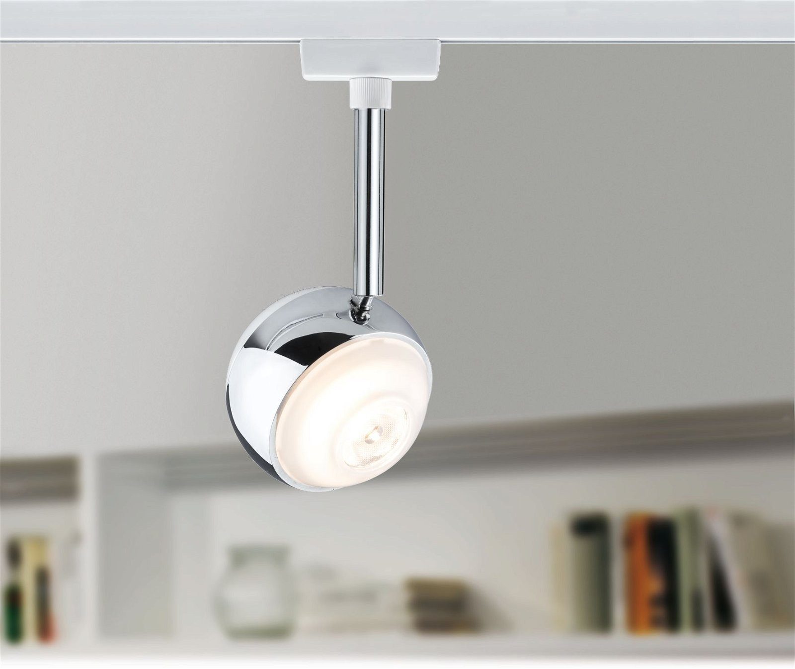 Paulmann Railsysteem-lampen URail rails spot Capsule II 439lm 6,3W 2700K 230V mat chroom, 6W (1-delig)