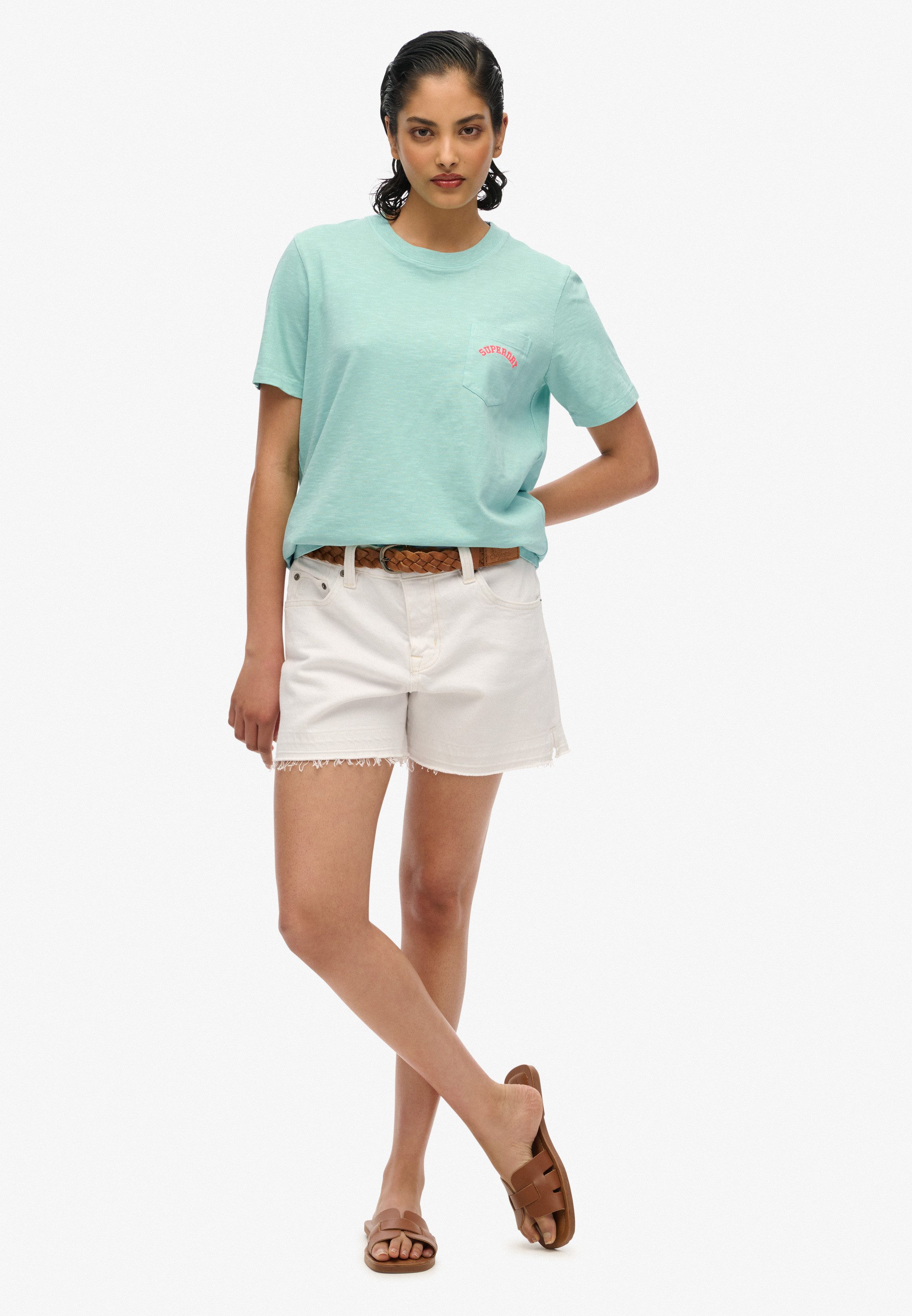 Superdry T-shirt ESSENTIAL LOGO GD POCKET TEE