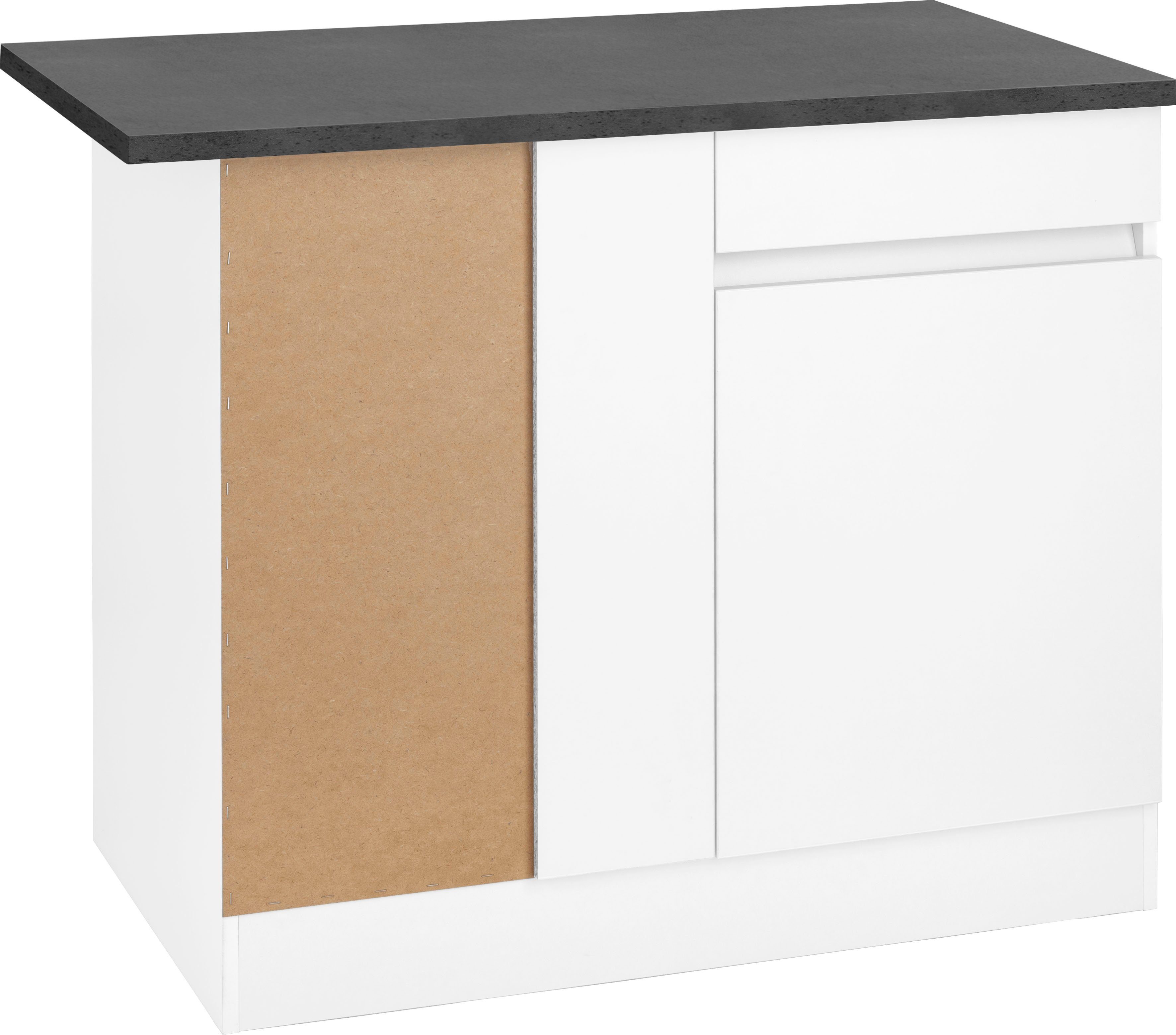 OPTIFIT Hoekonderkast Roth Breedte 100 cm onderkasten wit