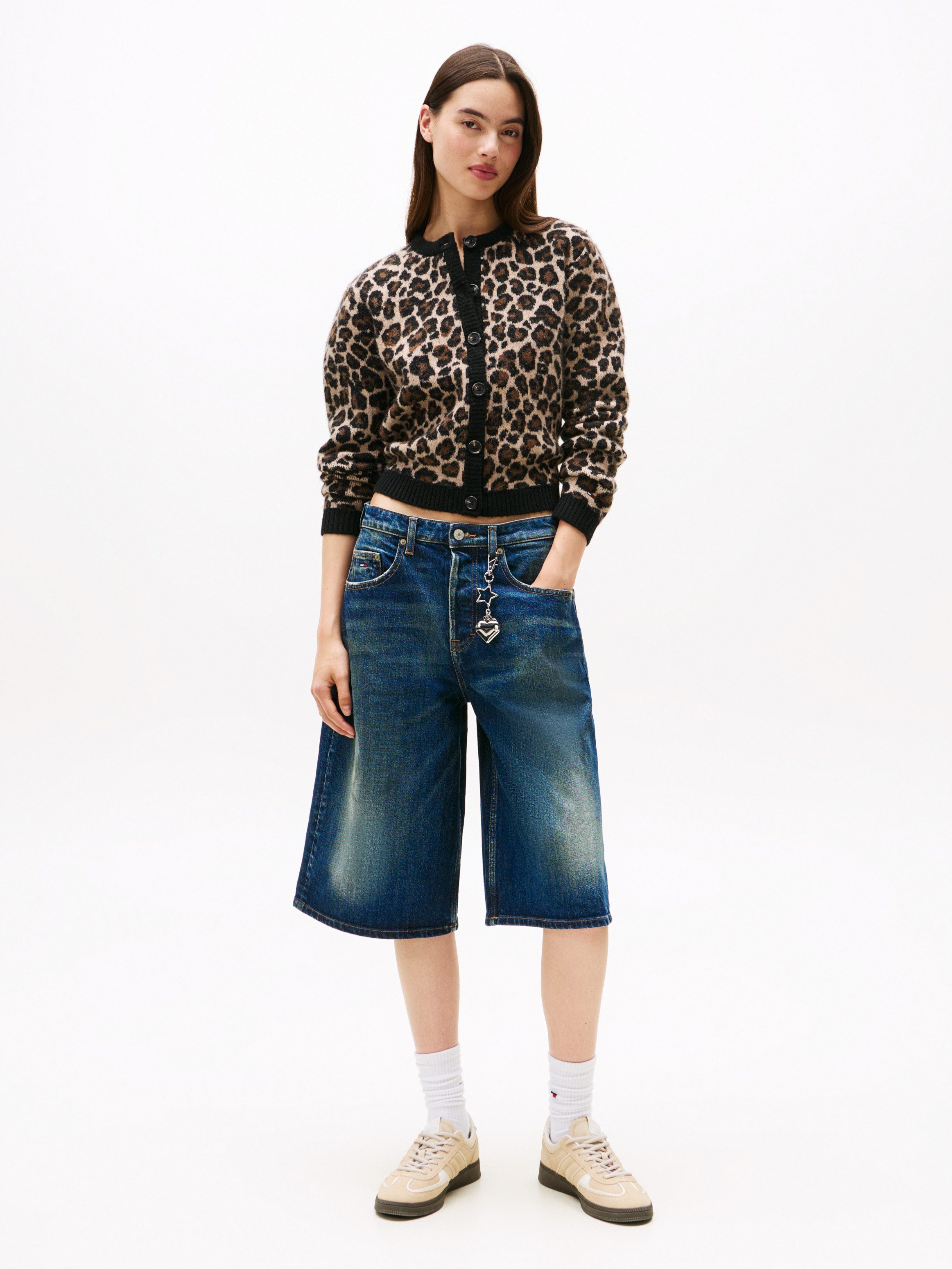 TOMMY JEANS Vest TJW LEOPARD CARDIGAN