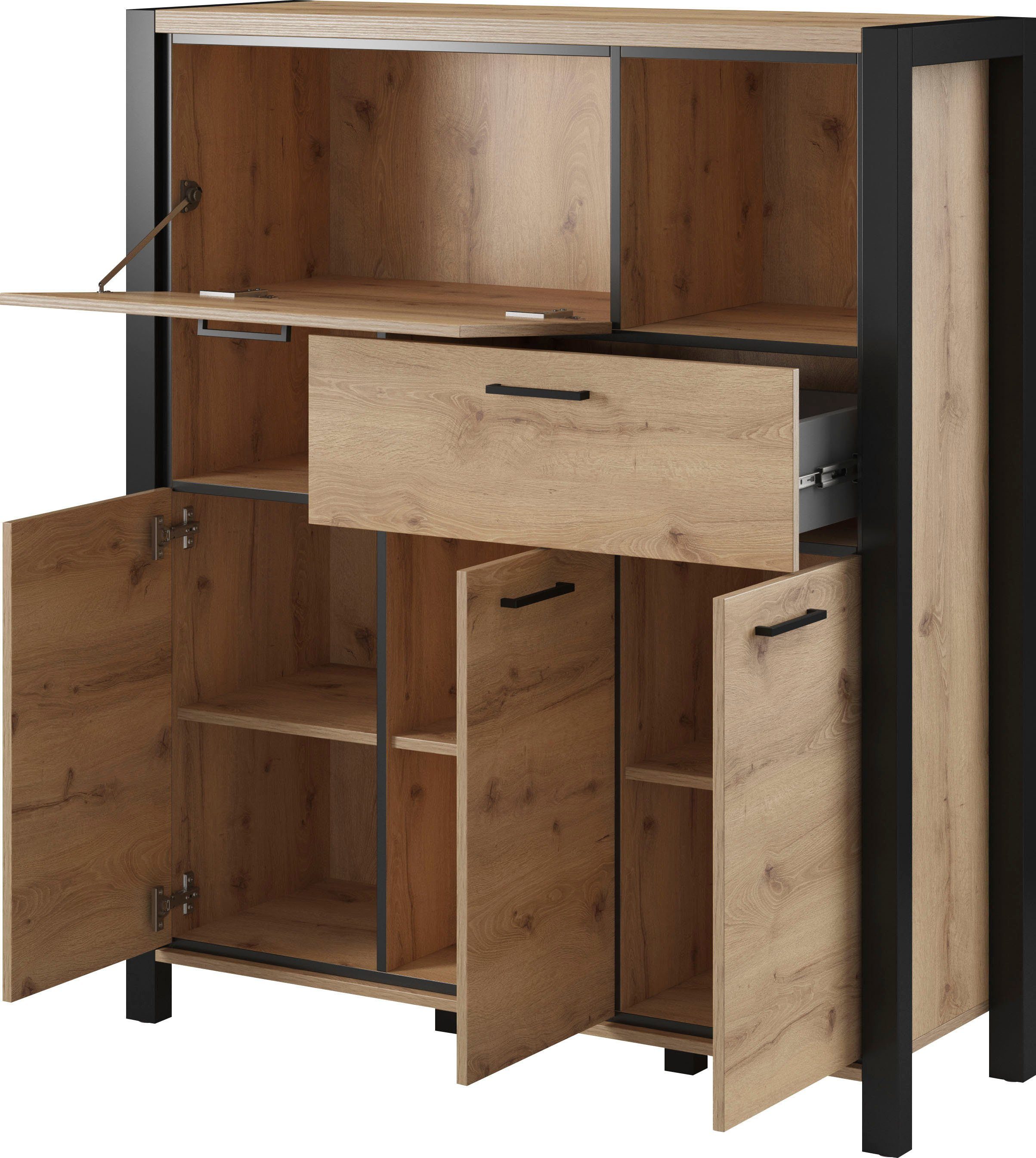 Home affaire Highboard Aktiv Breedte 120 cm