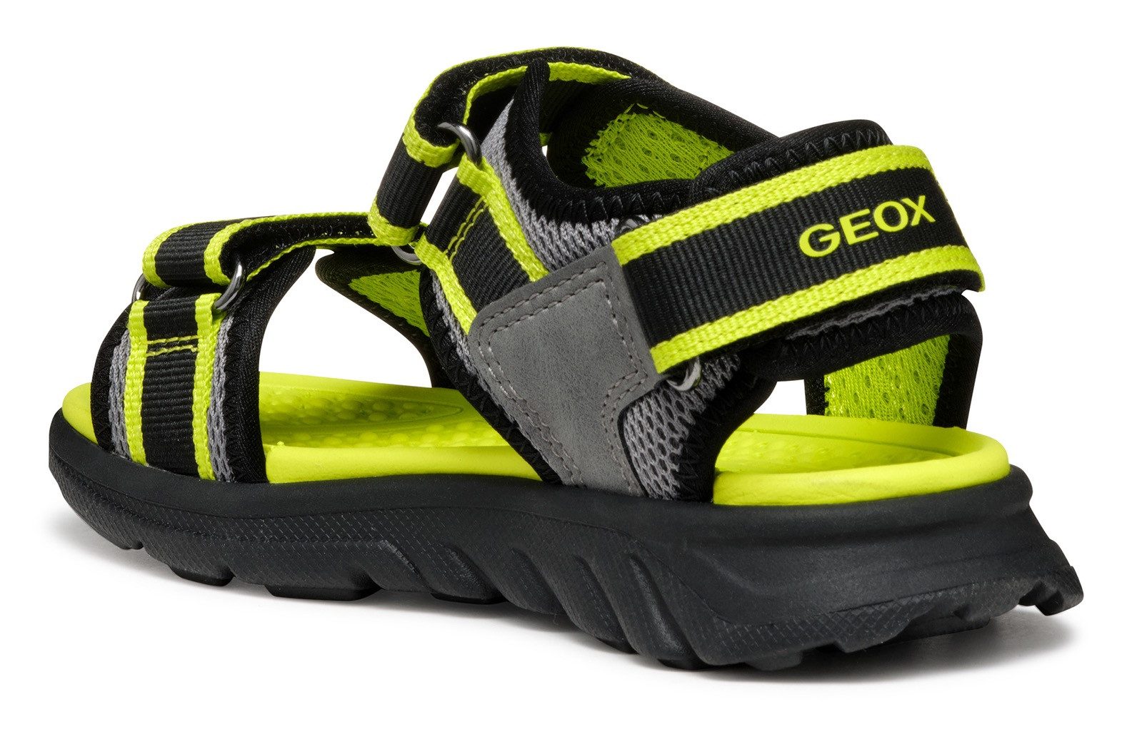 Geox Sandalen J SANDAL AIRADYUM BO , trekking sandaal, zomerschoen, klittenbandschoen met gekleurde binnenzool