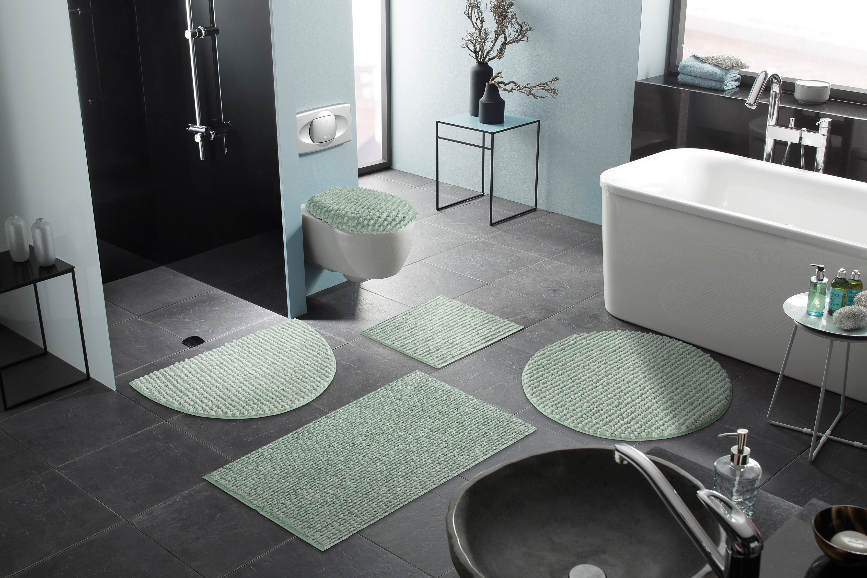 my home Badmat Renat Badmat, badkamerset, chenille-look, ook als 3-delige set