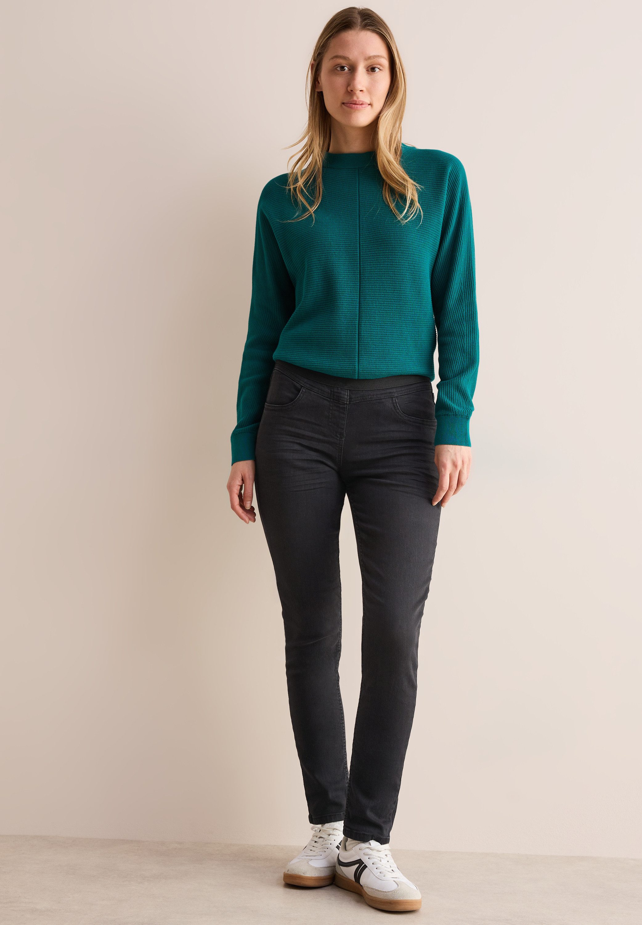 Cecil High-waist jeans Stijl Vicky in used-look