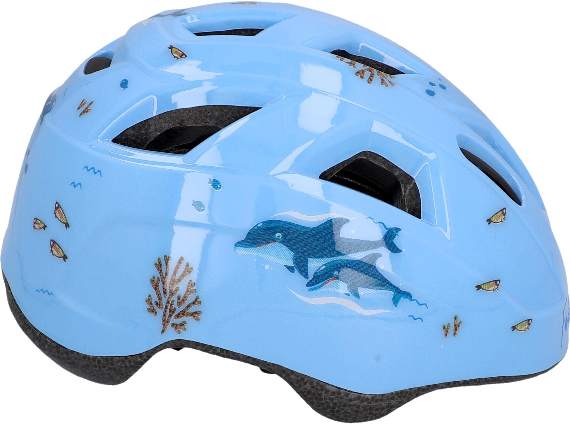 FISCHER FAHRRAD Plus Dolphin XS-S Kinderhelm Blauw Confectiemaat: XS-S Hoofdomvang: 48-54 cm