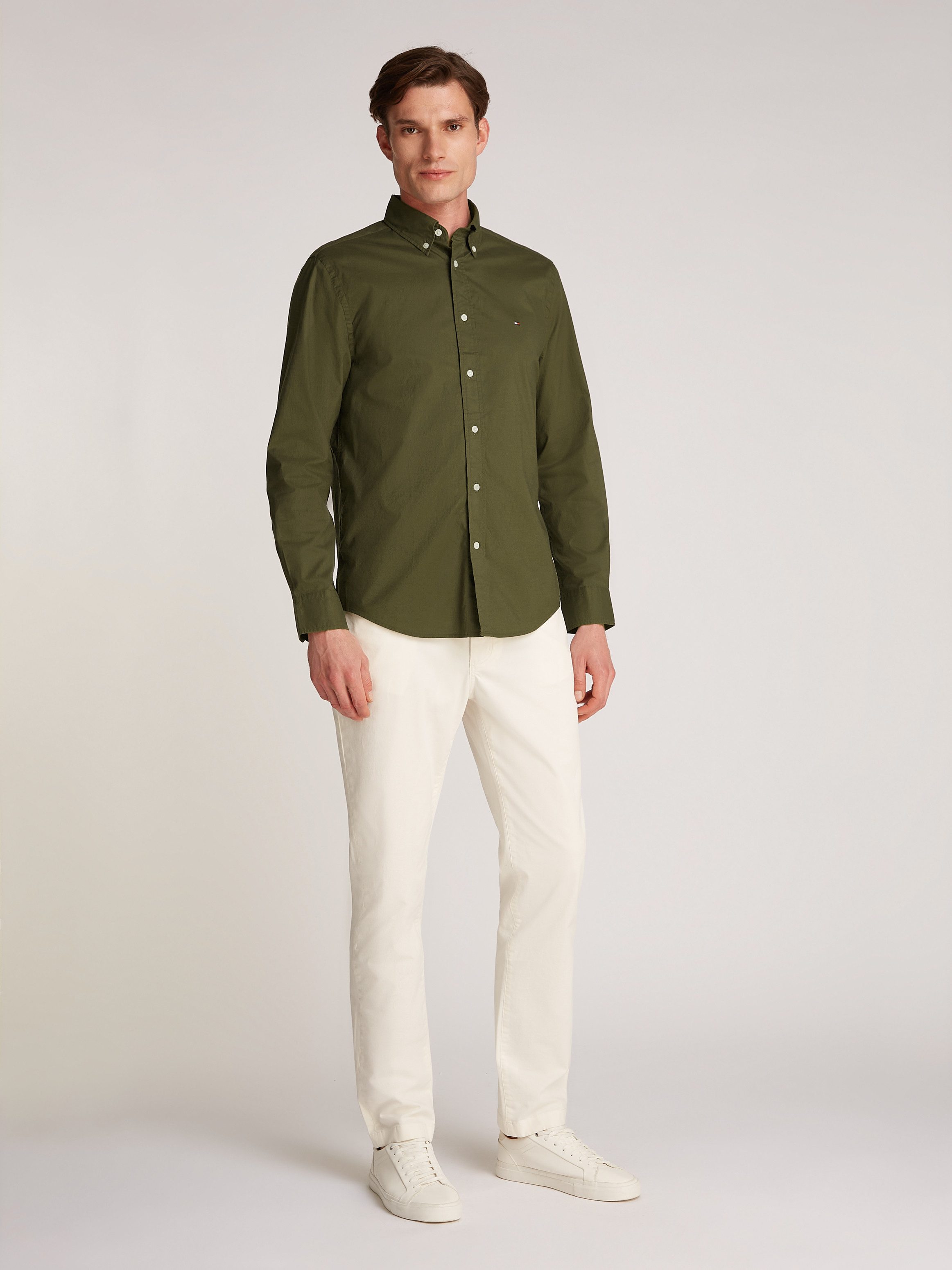 Tommy Hilfiger Businessoverhemd FLEX POPLIN SOLID RF SHIRT 1