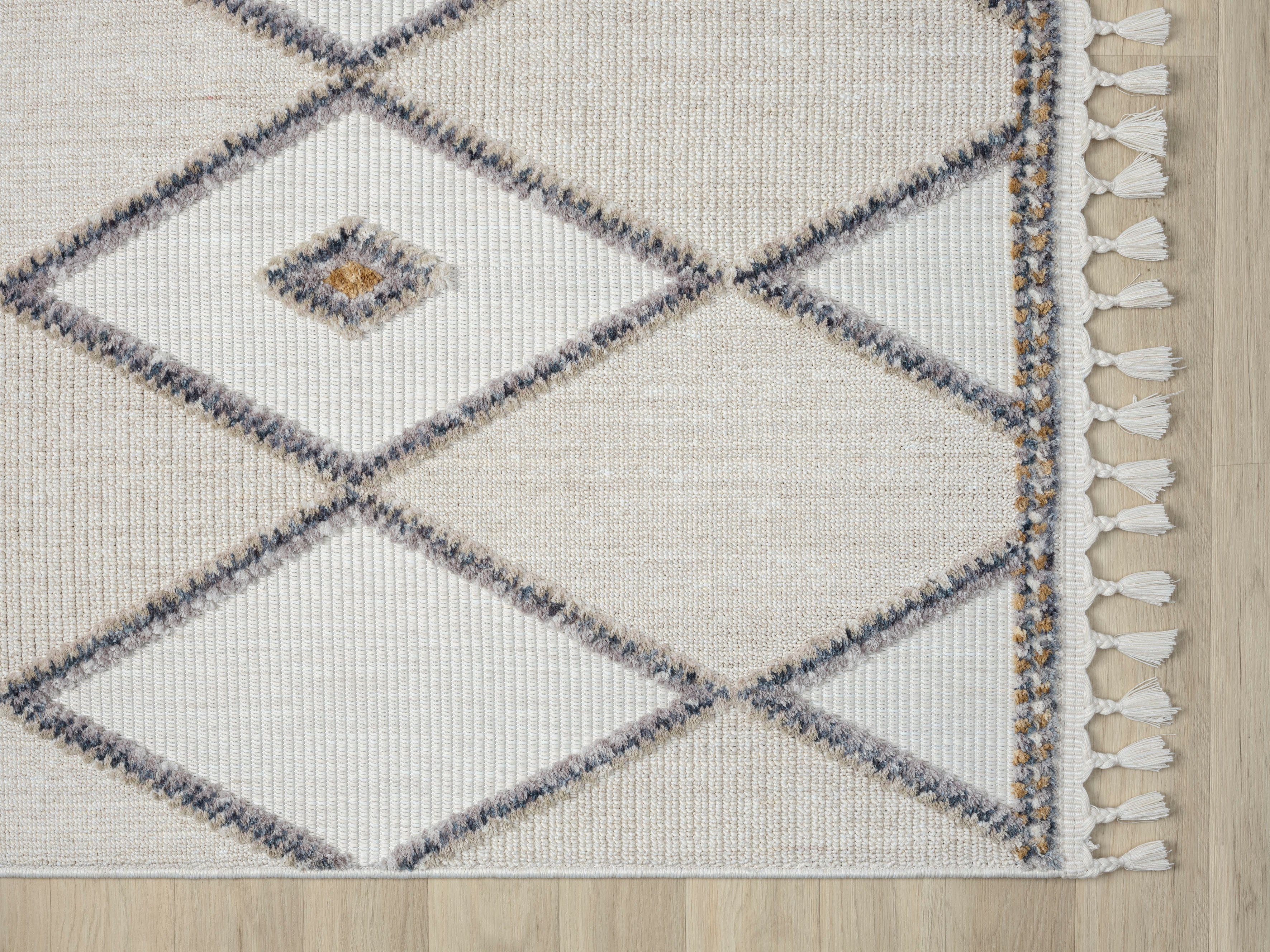 Myflair Möbel & Accessoires Vloerkleed Luana 2 voorraadopruiming Kortpolig, sisal-look, met franjes, bijzonder zacht door microvezel