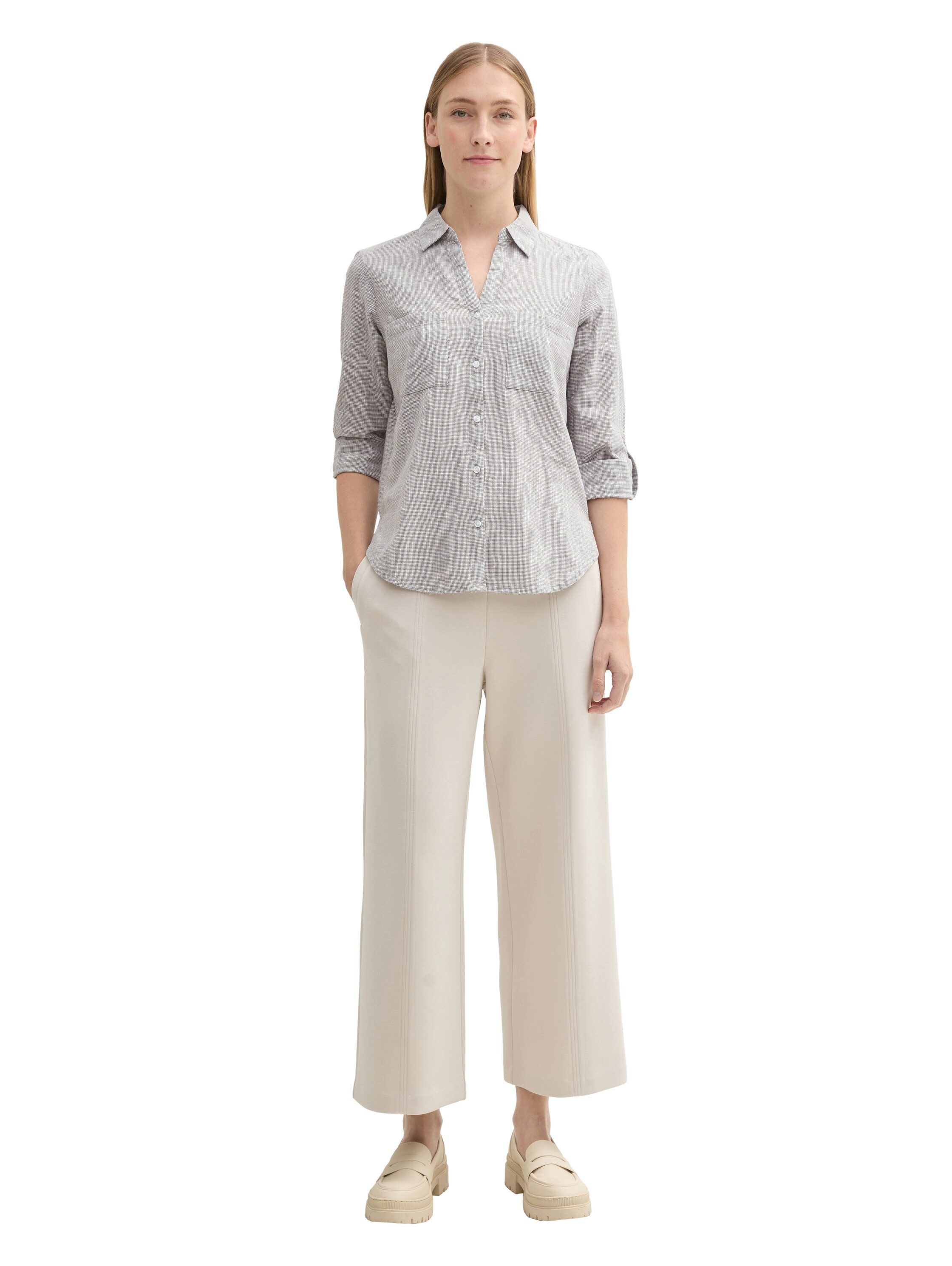 Tom Tailor Blouse met lange mouwen met borstzak