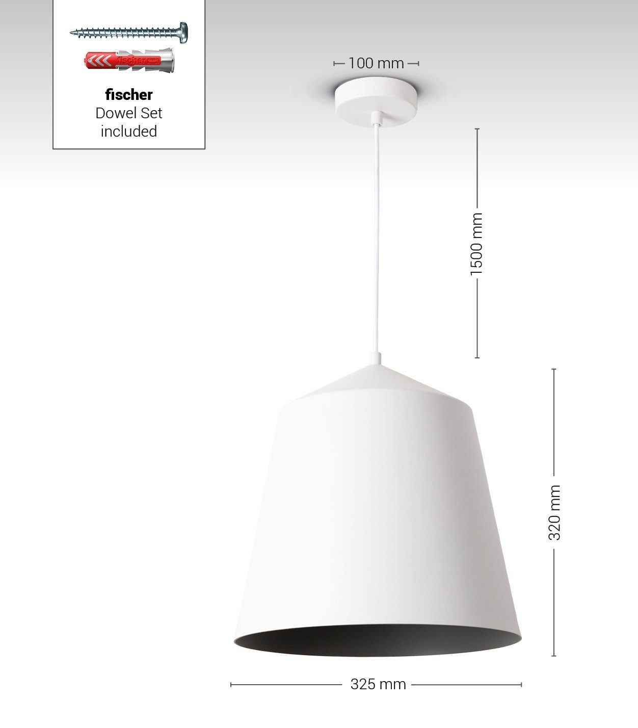 Paco Home Plafondlamp Jackson Woonkamer eetkamer poedercoating industrieel ontwerp E27