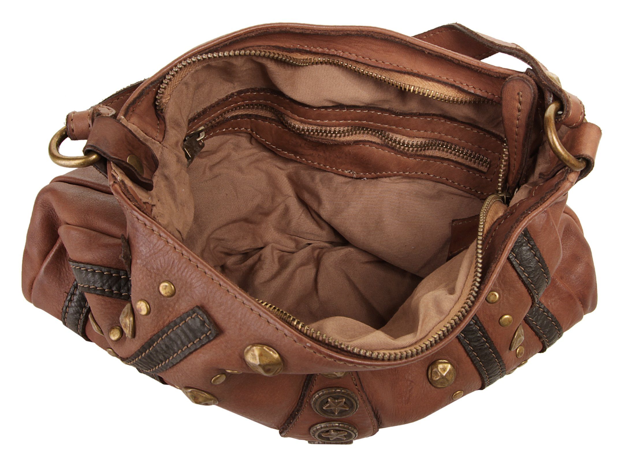 Samantha Look Schoudertas echt leer, made in italy