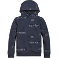 tommy hilfiger hoodie logo repeat hoodie blauw