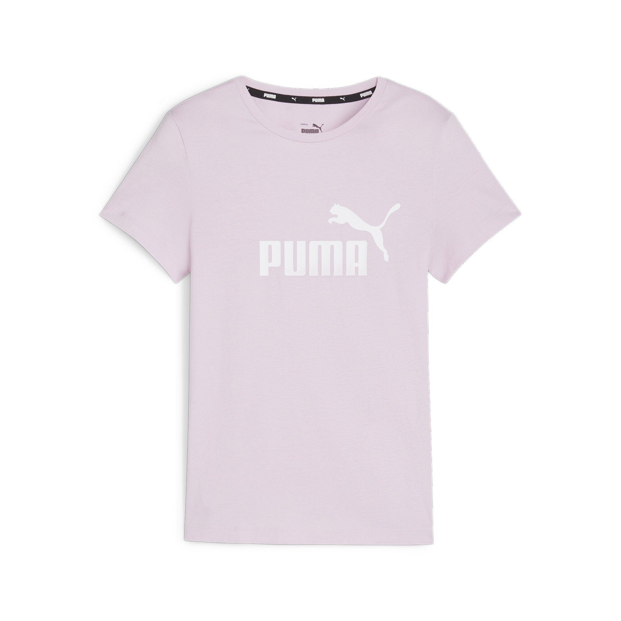 Puma T-shirt lila Paars Meisjes Katoen Ronde hals Logo 128