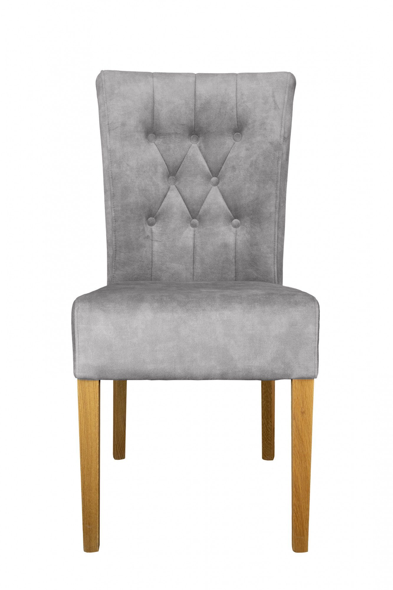 Home affaire Stoel met 4 poten Ravenna Eetkamerstoel met capitonnage (set, 2 stuks)