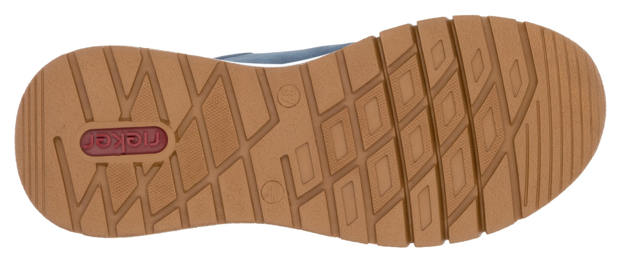 Rieker Sneakers met memosoft-binnenzool, vrijetijdsschoen, lage schoen, veterschoen