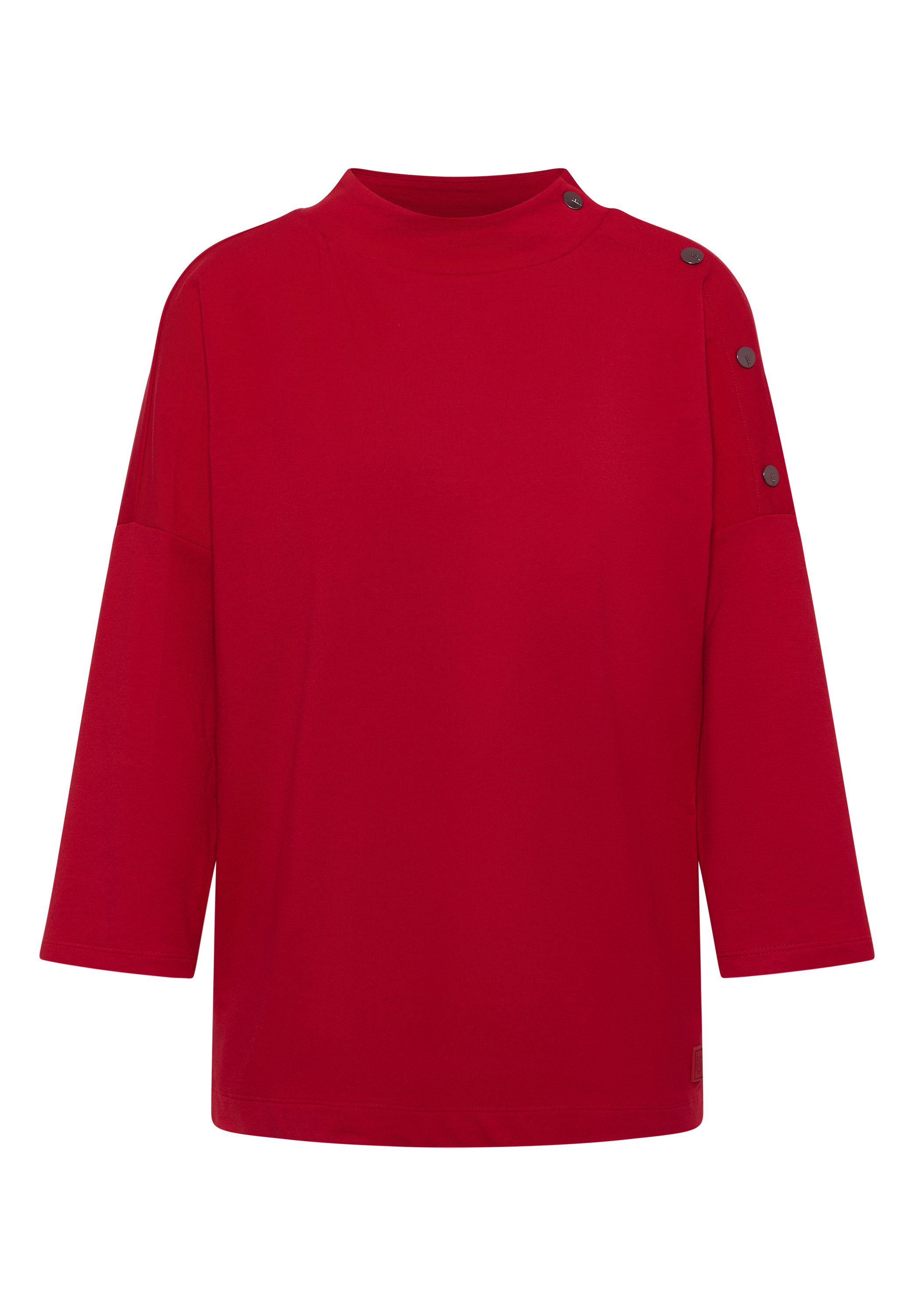 Cecil Shirt met 3/4 mouwen met knoopdetail