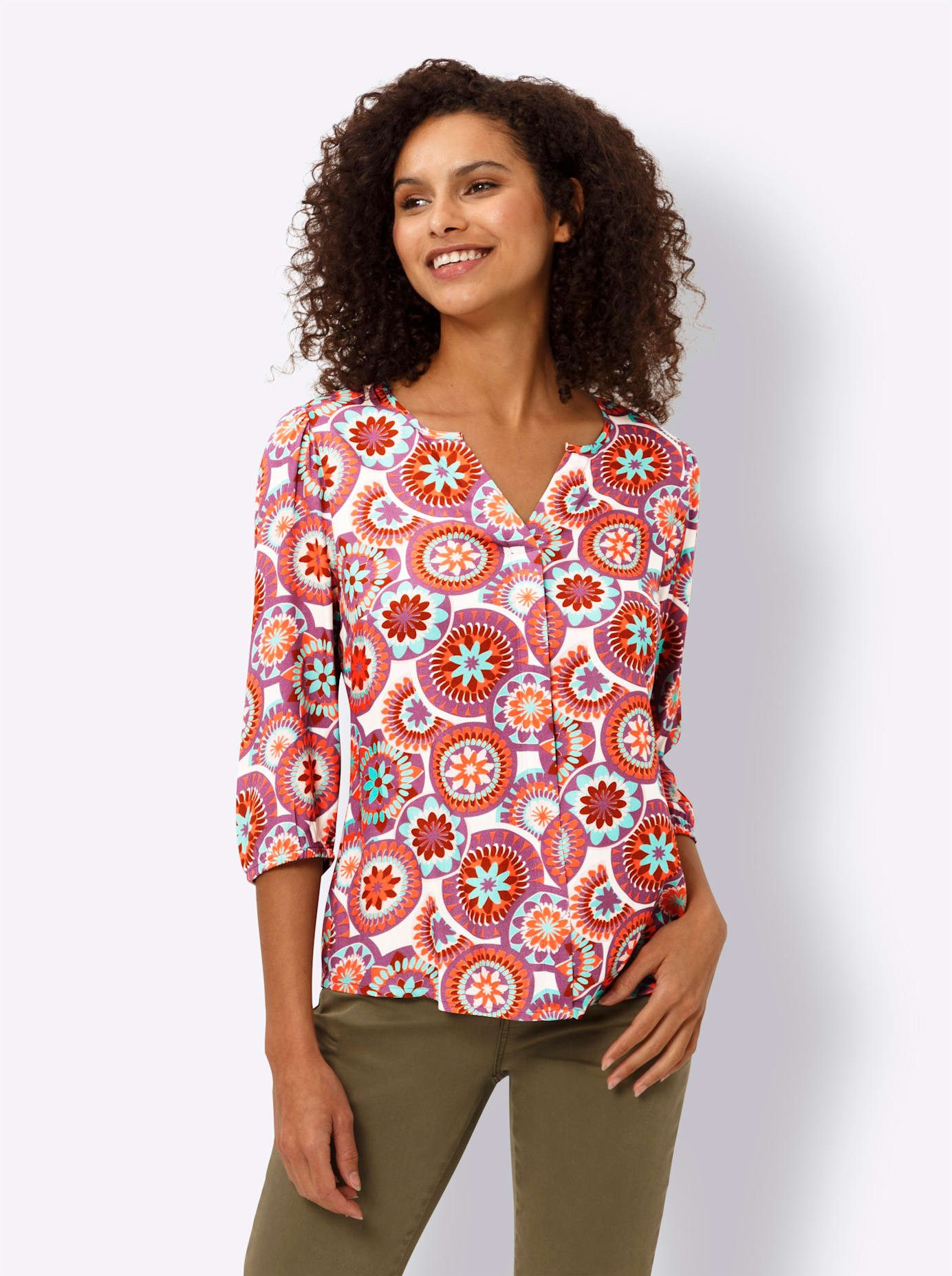 heine Gedessineerde blouse