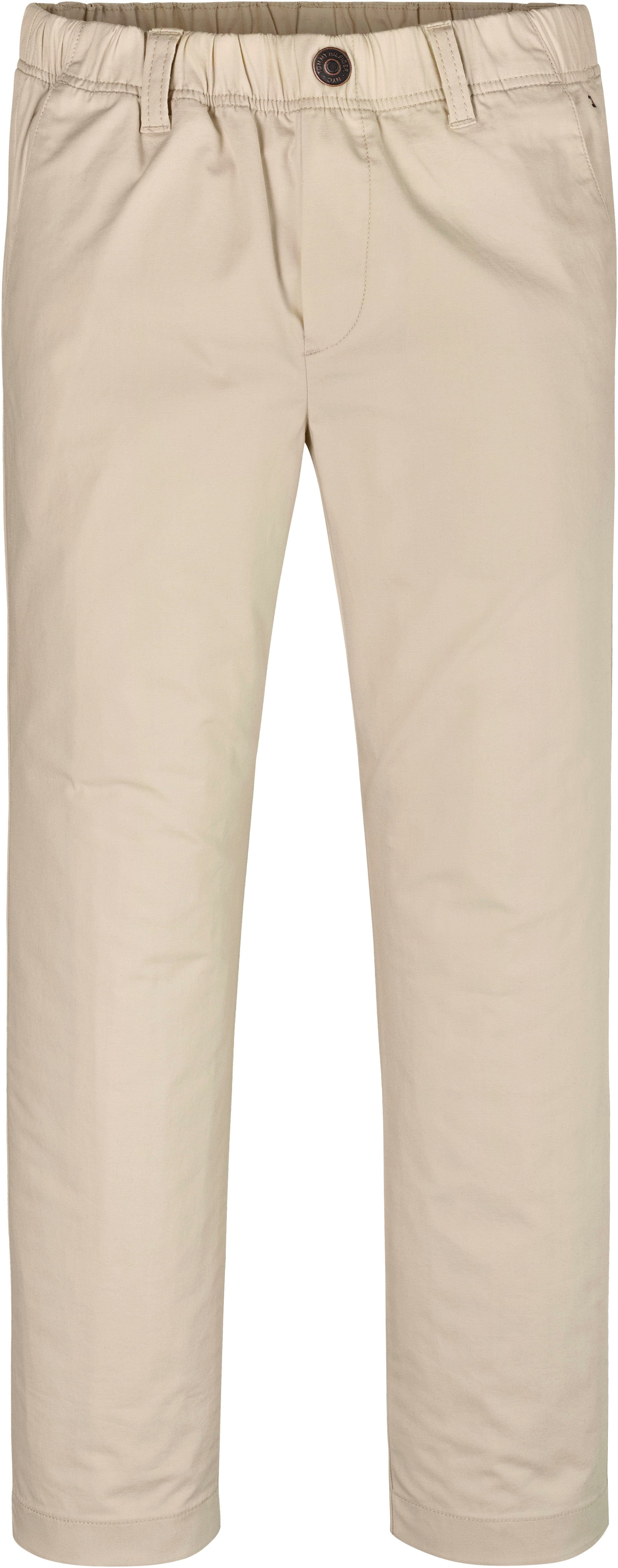 Tommy Hilfiger Comfortbroek POPLIN LONG PANTS Baby tot 2 jaar, tailleband met elastiek