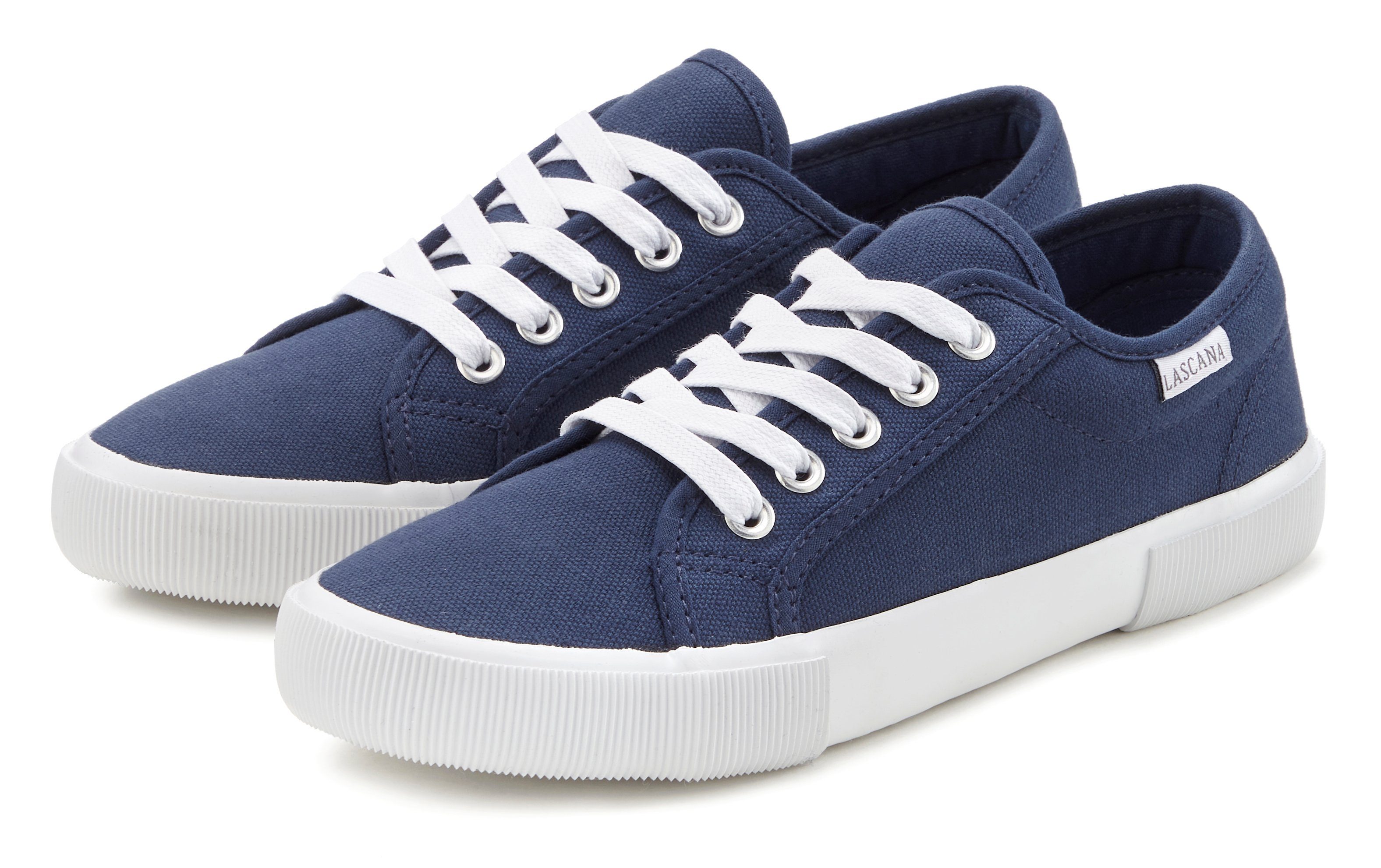 LASCANA sneakers van textiel