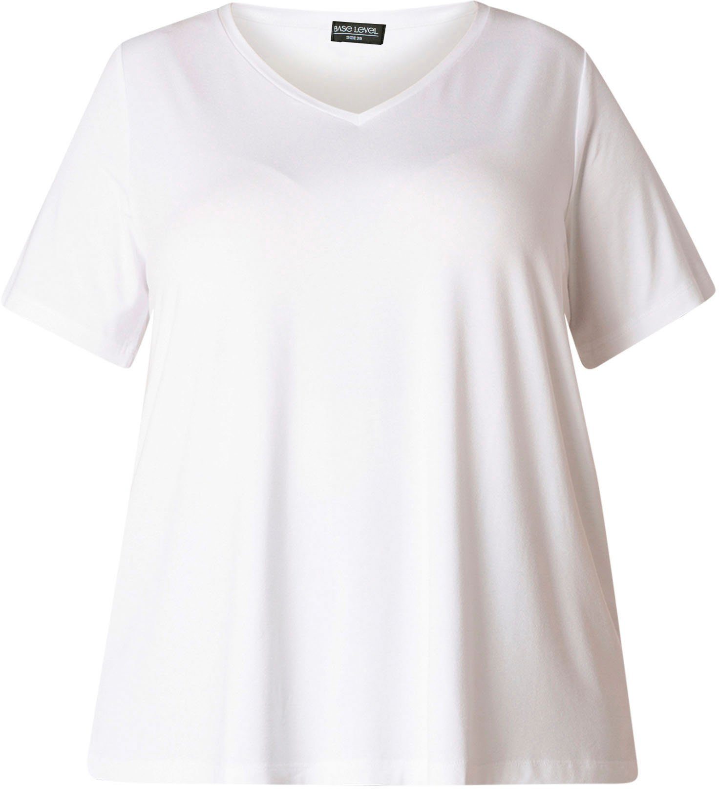 Base Level Curvy T-shirt Alba Soepelvallende, vormvaste kwaliteit