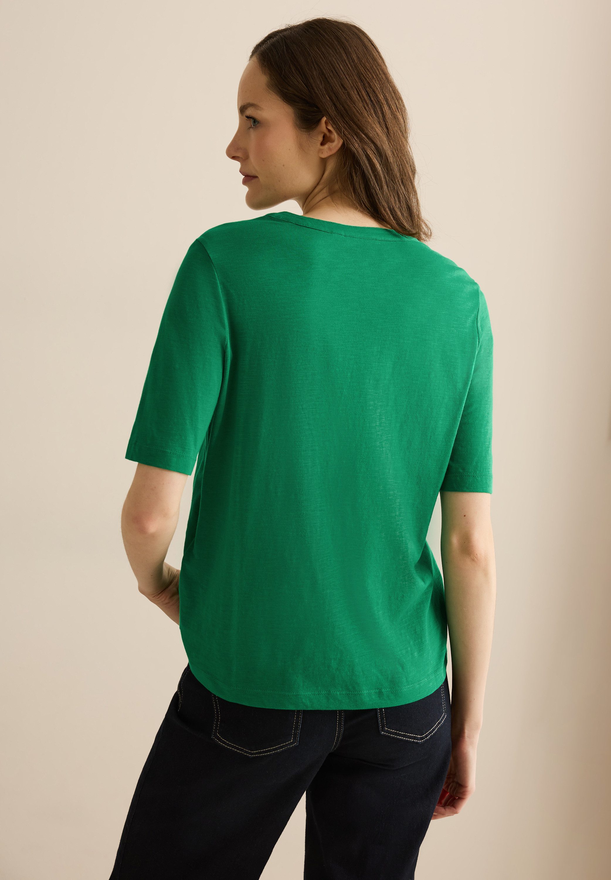Cecil T-shirt in tuniek-look