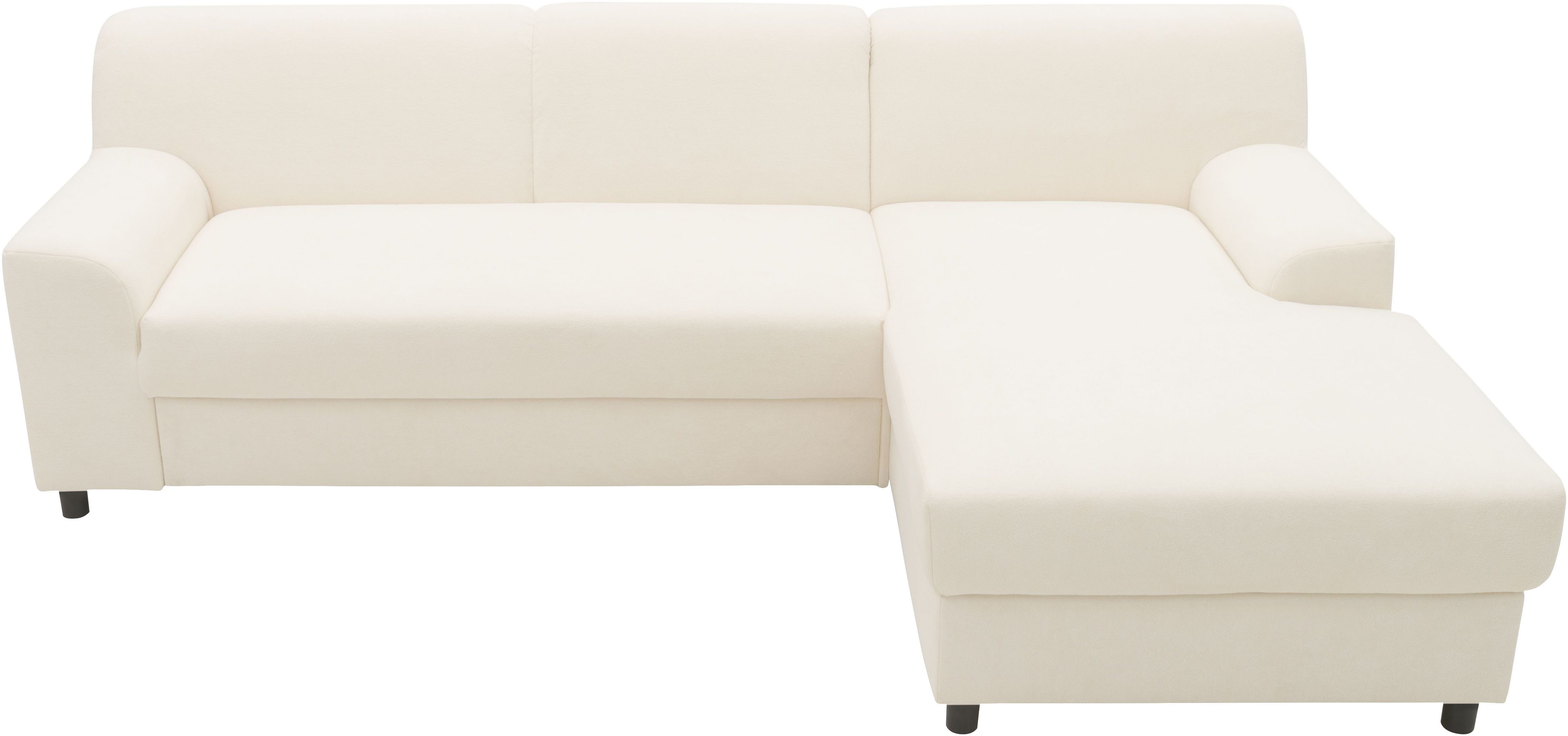 INOSIGN Hoekbank Turah 2, L-vorm, in Cord en waterafstotende microvezel, Vering B/D/H: 241/146/79 cm, incl. sierkussen, optioneel met bedfunctie