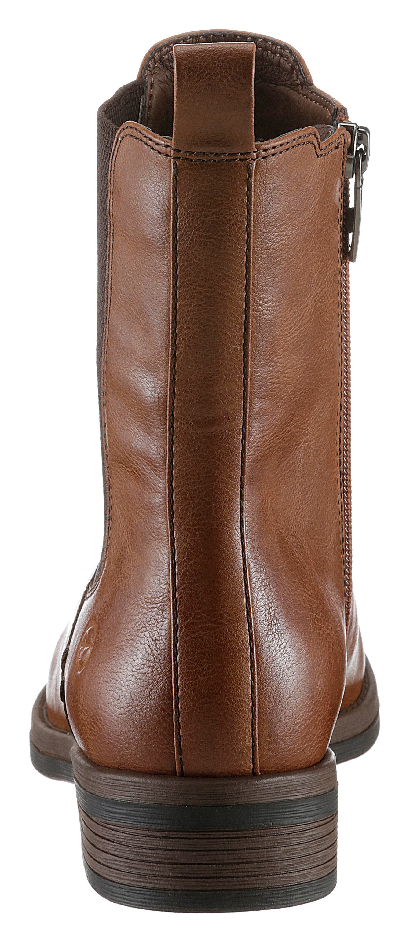 Tamaris Chelsea-boots hakken, enkellaars, zakelijke schoen met t-logo-decoratie