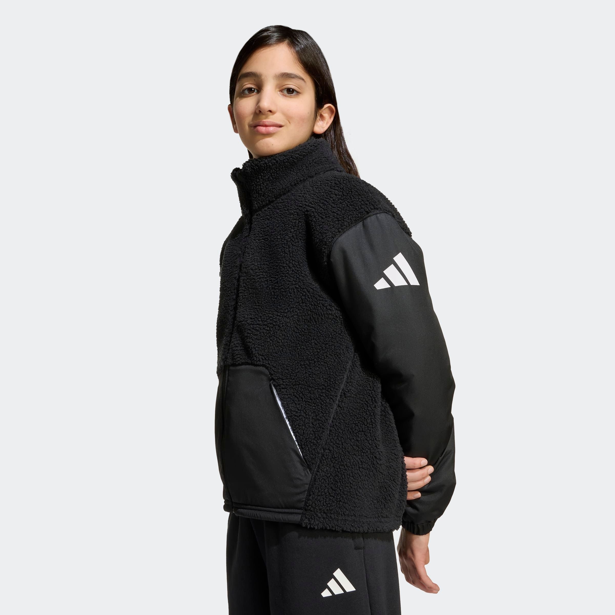 adidas Sportswear Fleecejack J SHERPA JKT
