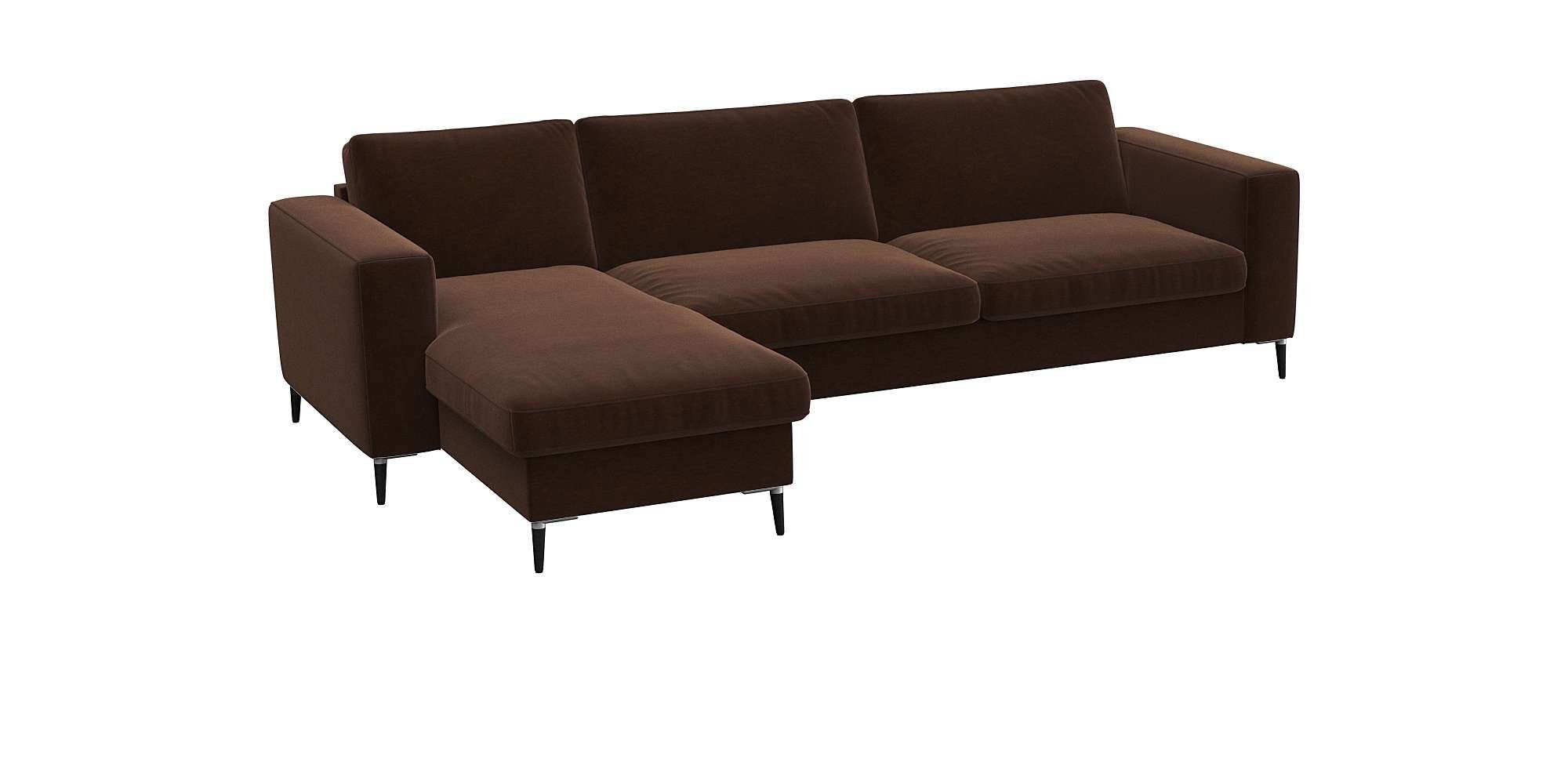 FLEXLUX Hoekbank Fiore, super zitcomfort door koudschuim in de zitting, L-vorm