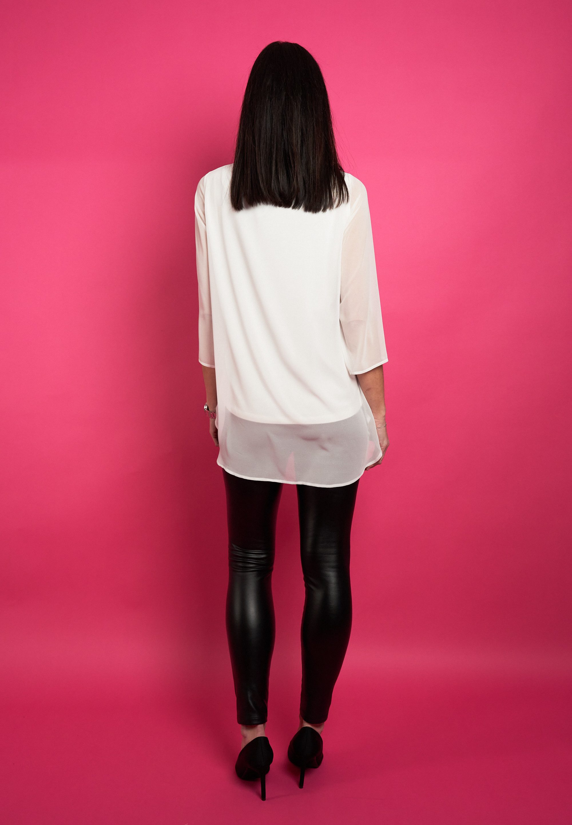 Seidel Moden Blouse met lange mouwen met laagjes, made in germany