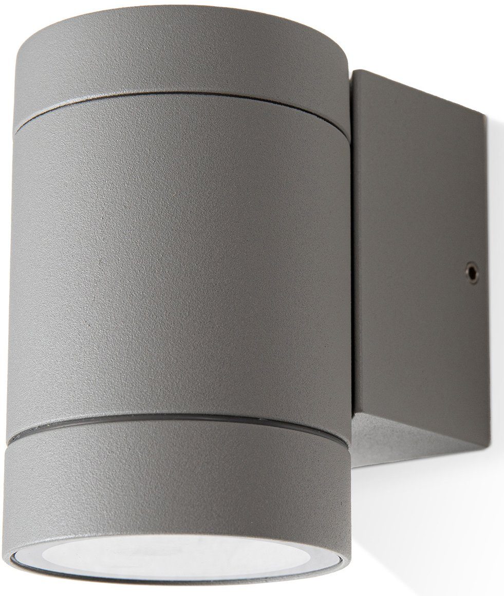Paco Home Wandlamp LUSIWA In & outdoor GU10 buitenlamp tuin huiswand ingang aluminium IP54