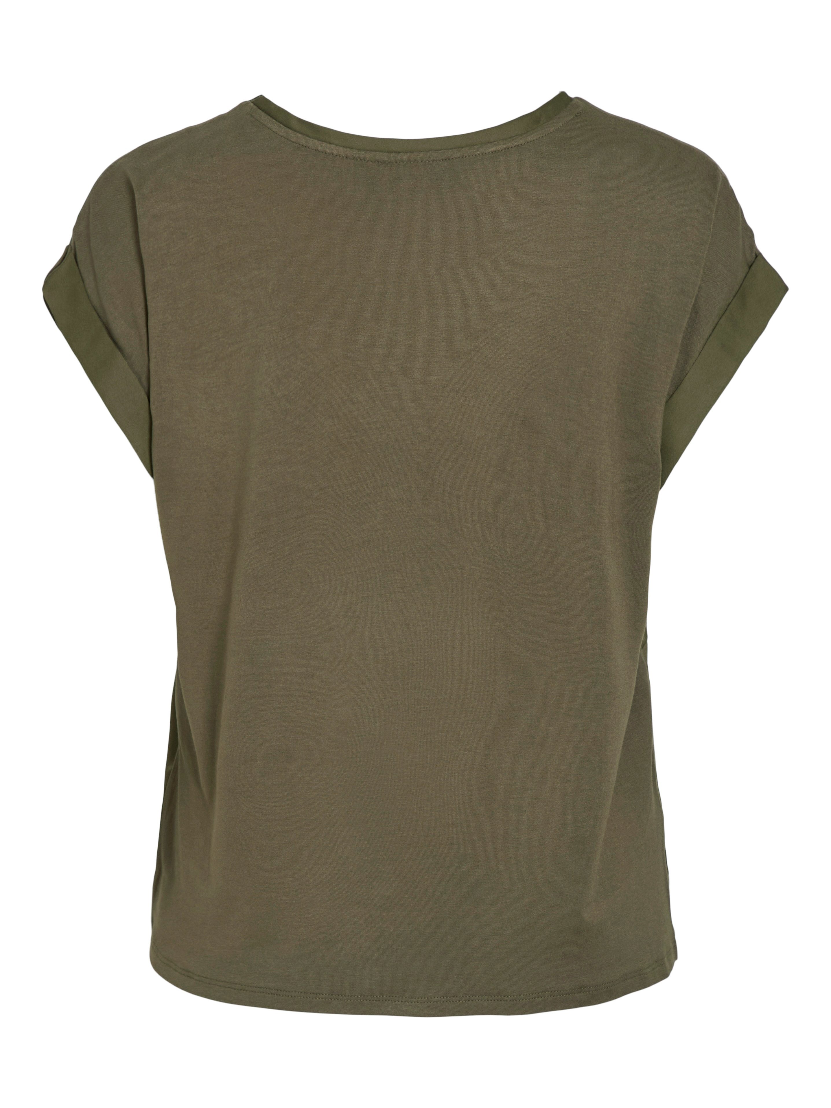 Vila Shirt met korte mouwen VIELLETTE S/S SATIN TOP - NOOS