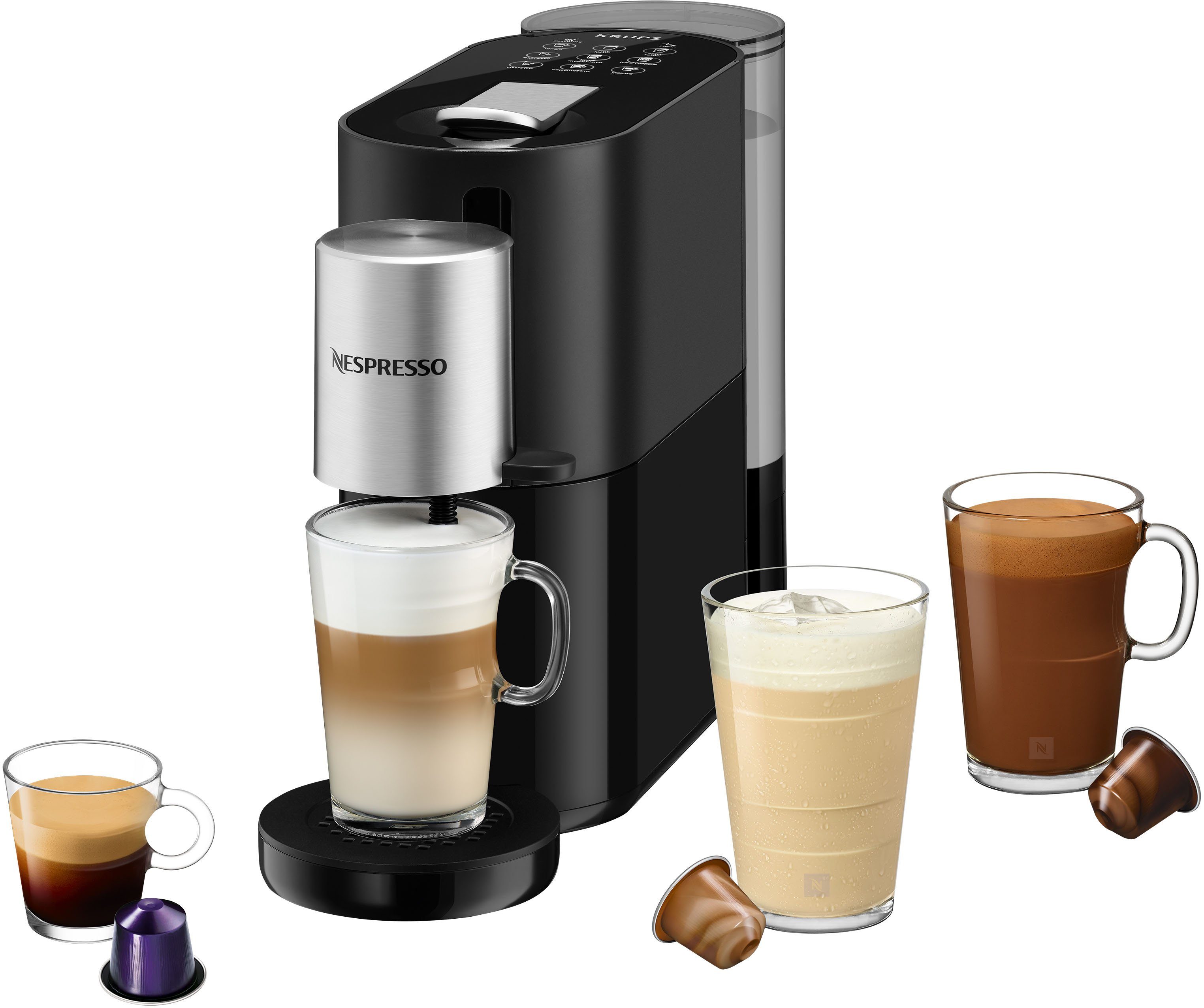 Nespresso Koffiecapsulemachine XN8908 Atelier van Krups, Waterreservoir: 1 liter, 19 bar druk,...