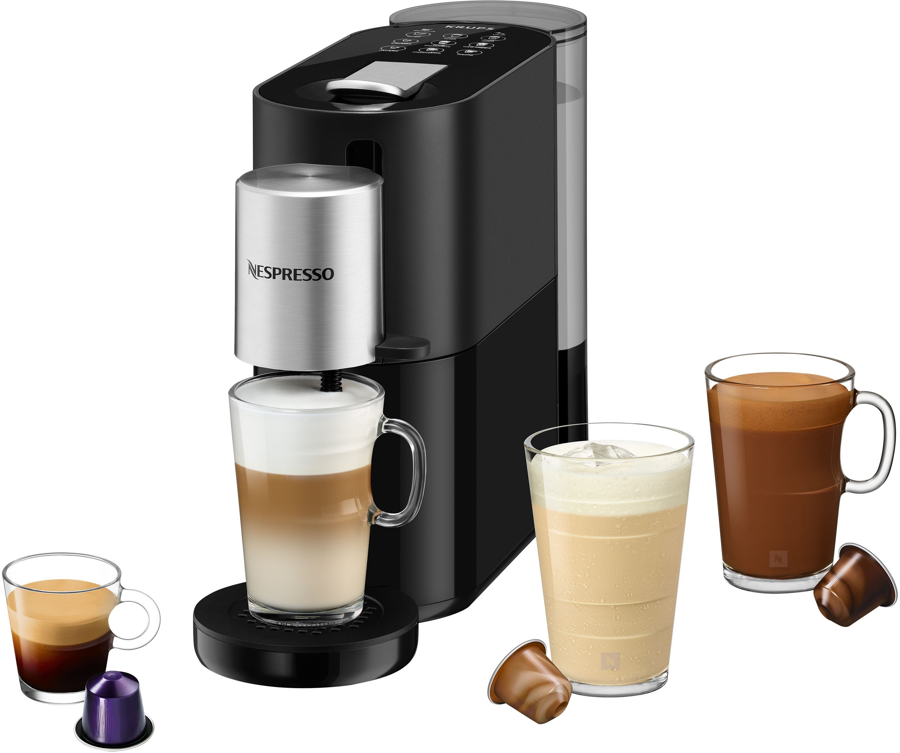 Nespresso Koffiecapsulemachine XN8908 Atelier van Krups, Waterreservoir: 1 liter, 19 bar druk, inclu