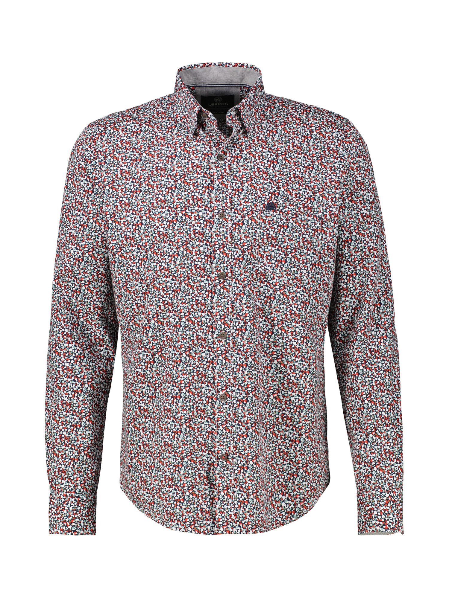 Lerros Overhemd met lange mouwen LERROS Heren overhemd met lange mouwen, modern patroon