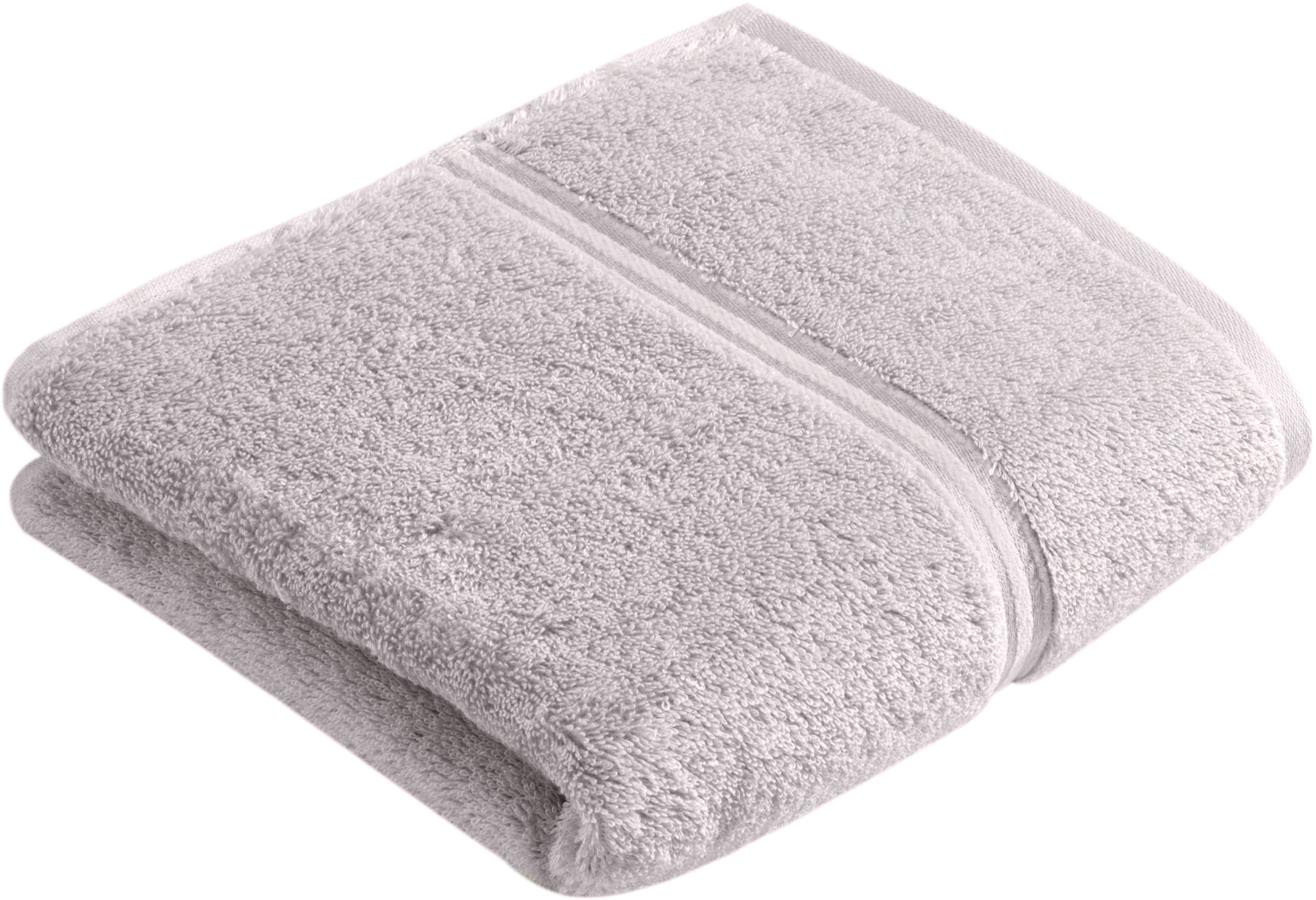Vossen Handdoek Belief Chenille-structuur (2 stuks) handdoeken grijs