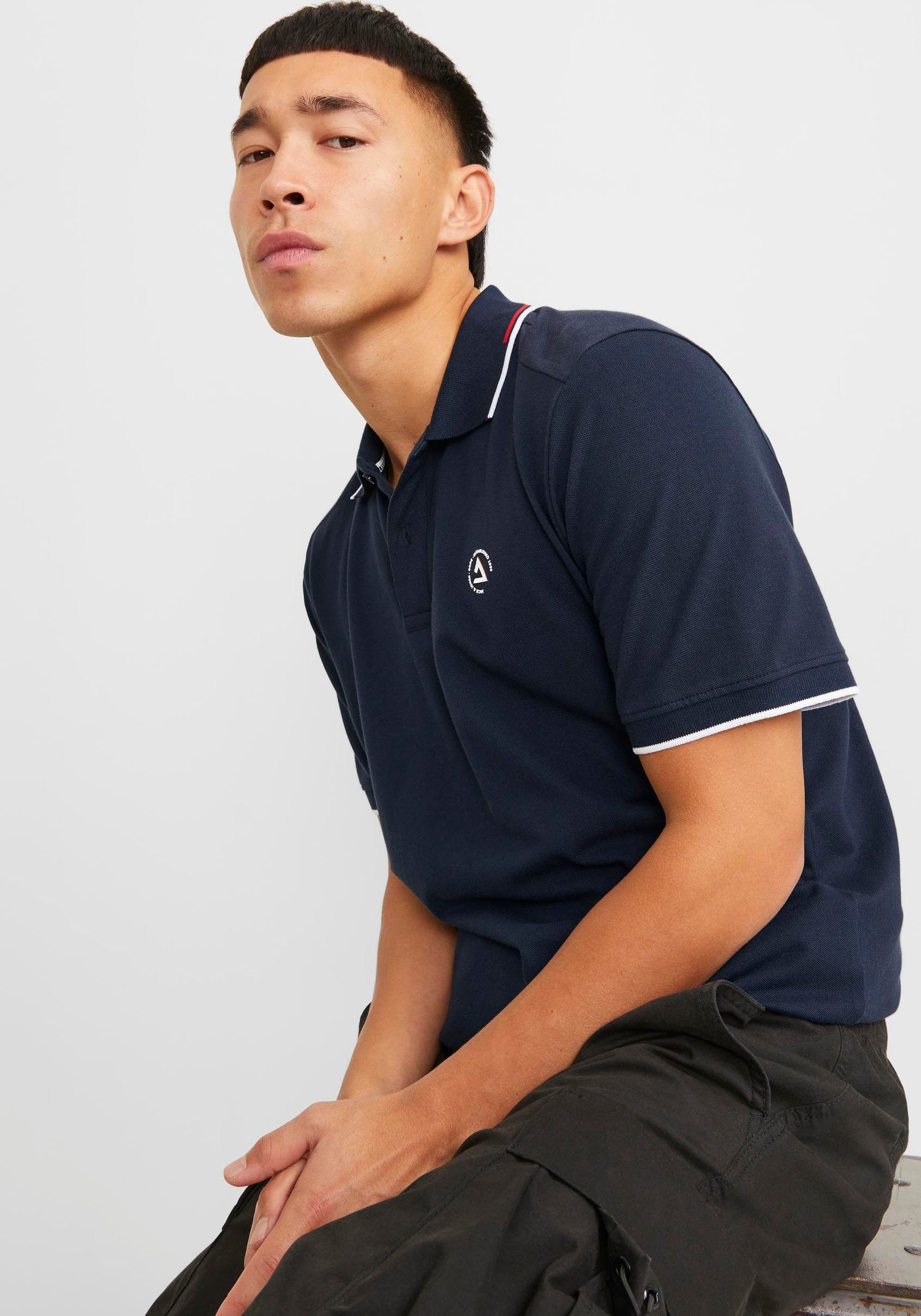 Jack & Jones Poloshirt JCOHASS LOGO POLO SS LN
