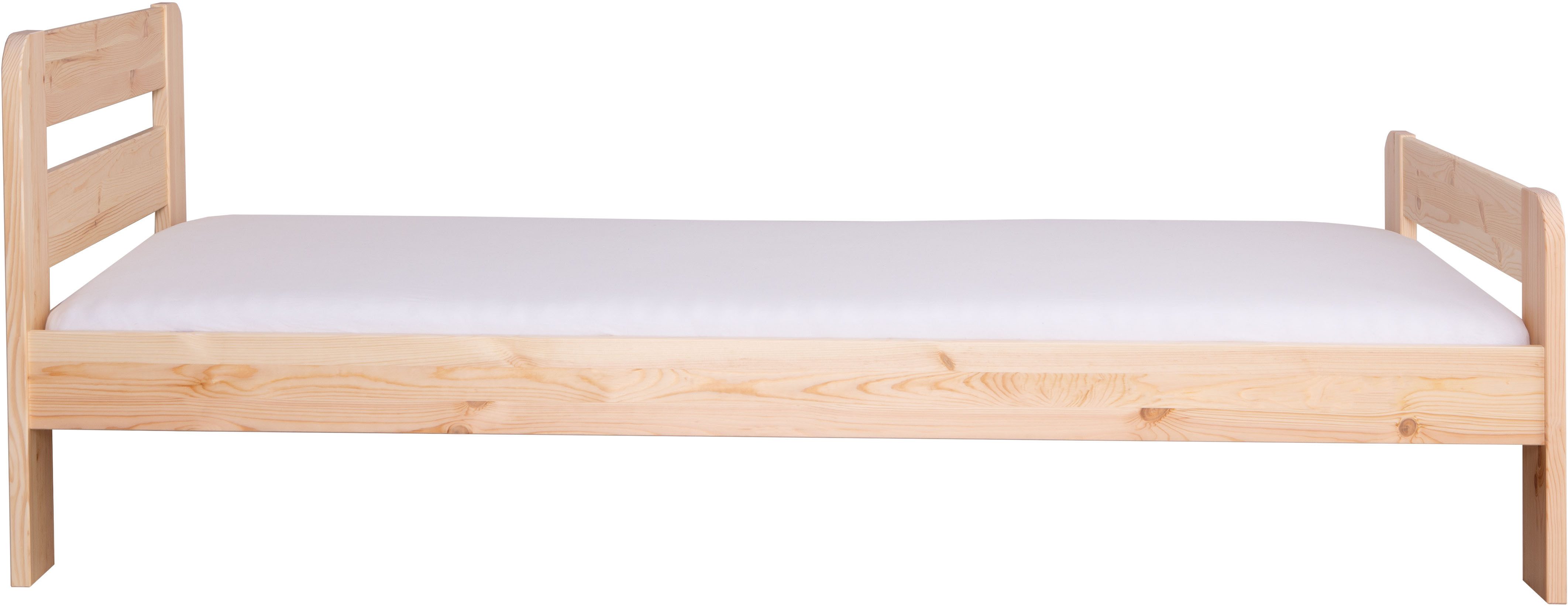 Ticaa Massief houten ledikant "Bert", FSC®-gecertificeerd (dennen), jeugdbed, met lattenbodem
