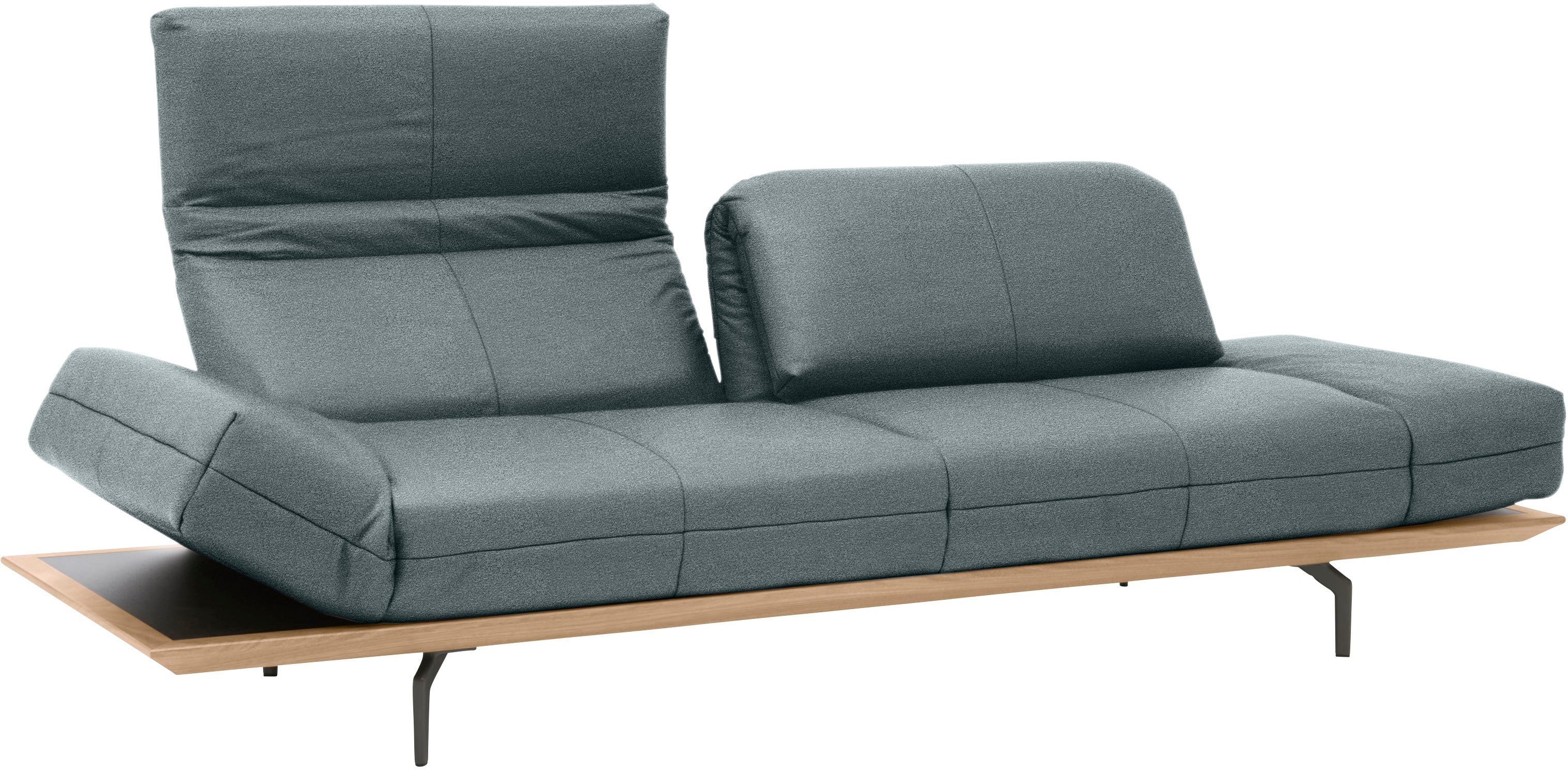 Creation BY ROLF BENZ 3-zitsbank CR.420, design bank, loungesofa in 2 kwaliteiten, houten frame in eiken natuur of noten, breedte 232 cm