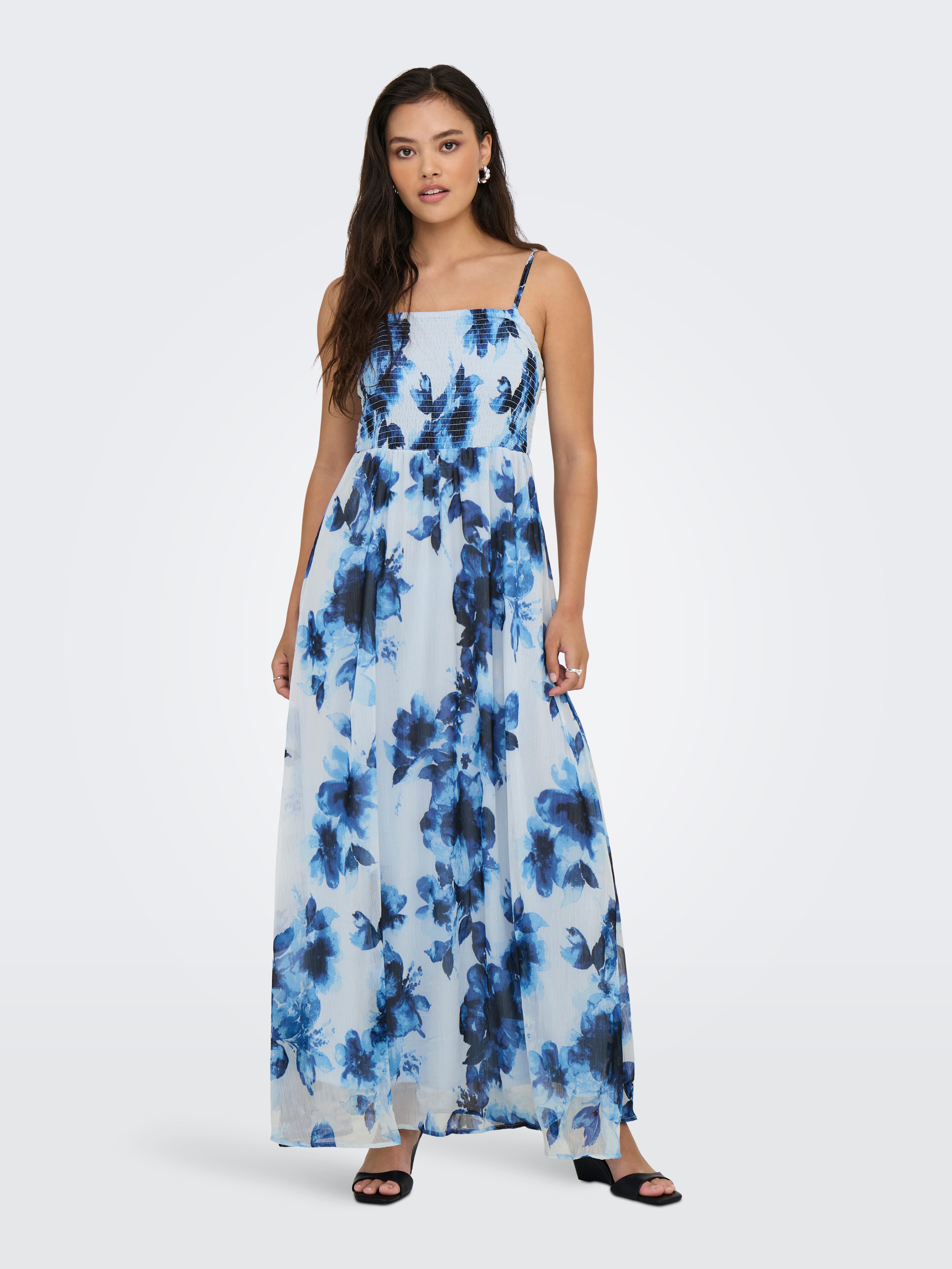 Only Maxi-jurk ONLELENA VIKKI LIFE STRAP ANK DRESS WVN