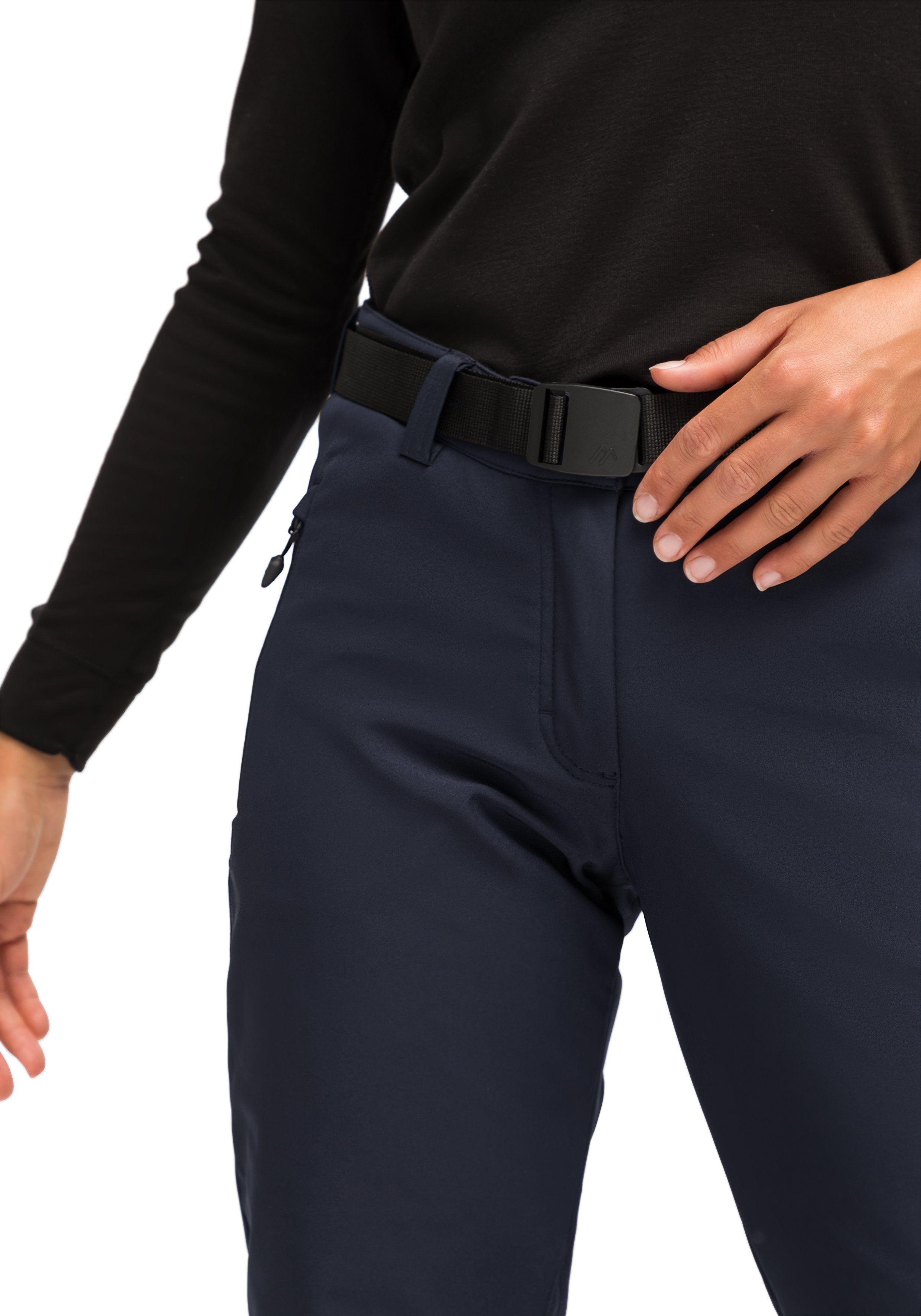 Maier Sports Functionele broek Tech Pants W Warme softshell-broek, elastisch en winddicht