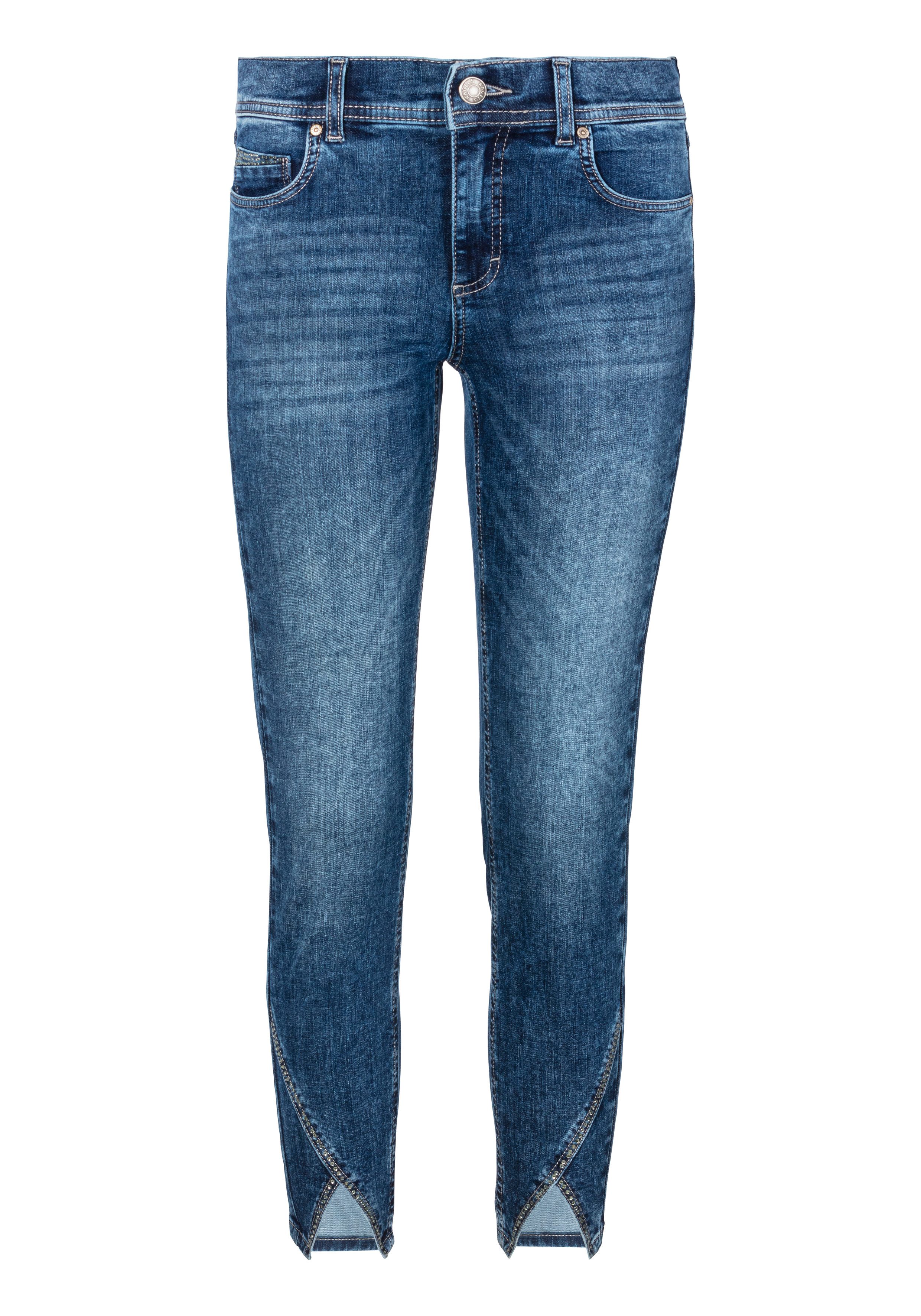 ANGELS 7/8 jeans Ornella met strasssteentjes aan de broekspijp