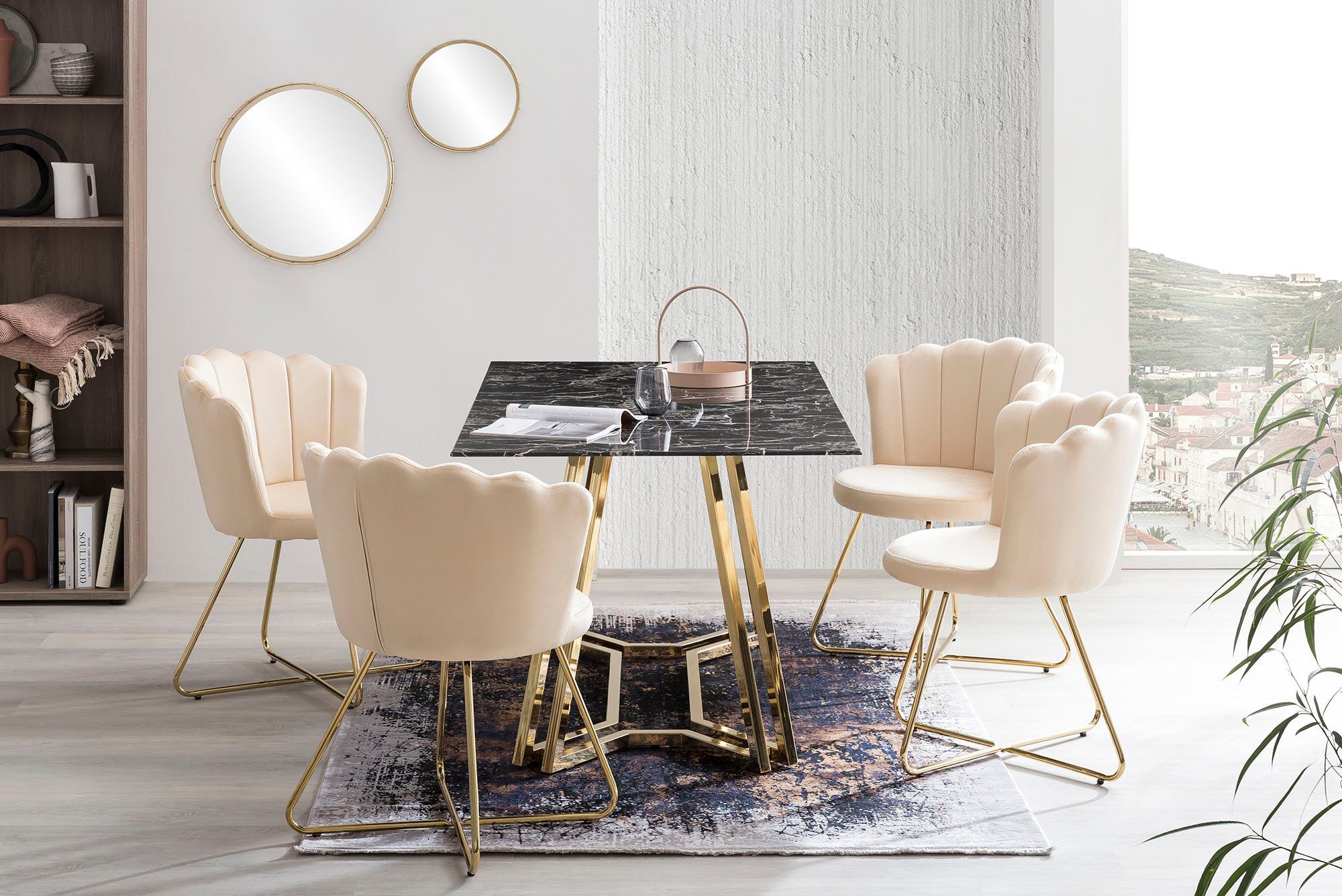 SalesFever Stoel Kuip design (set, 2 stuks)