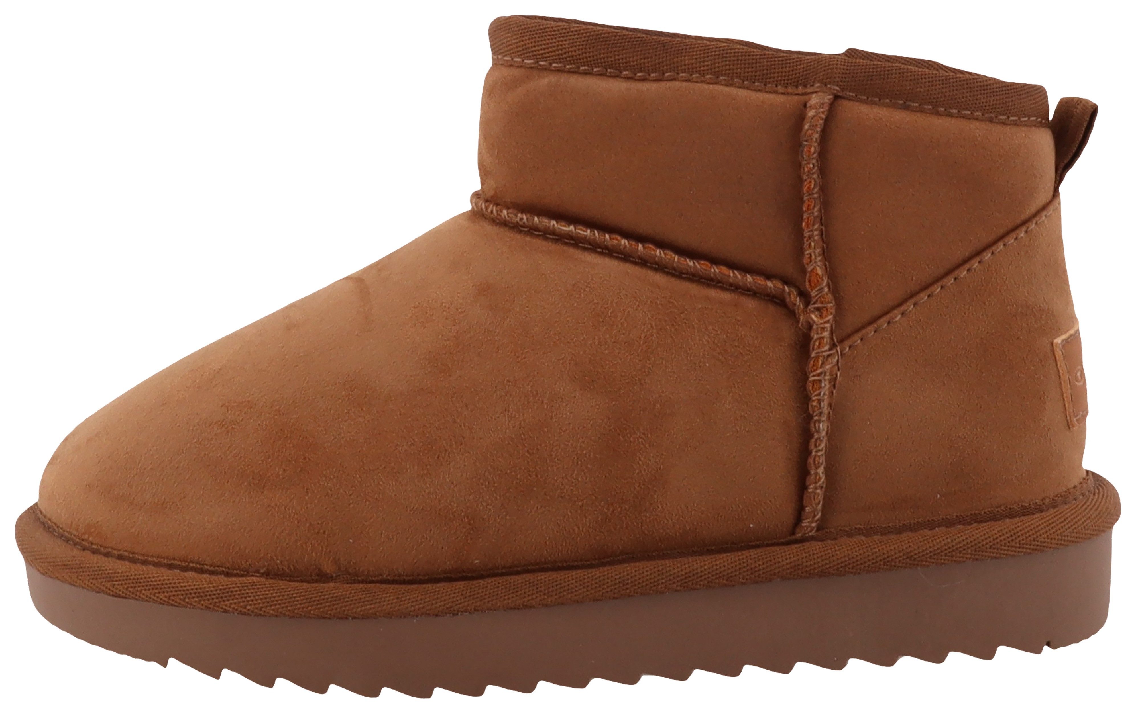 Tom Tailor Winterlaarzen , plateau, instaplaarzen, flats met logo-patch op de hiel