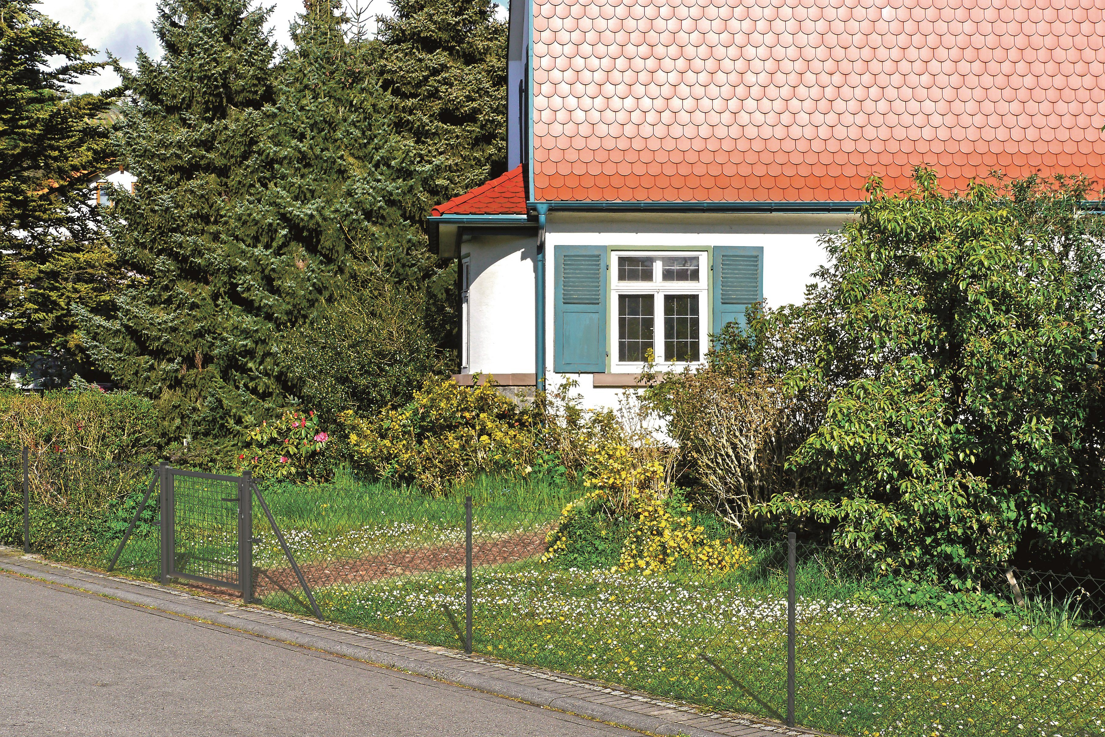 GAH Alberts Draadgaasafrastering Hoogte: 80 - 200 cm, totale lengte: 15 - 100 m, voor plaatsing in beton (set)