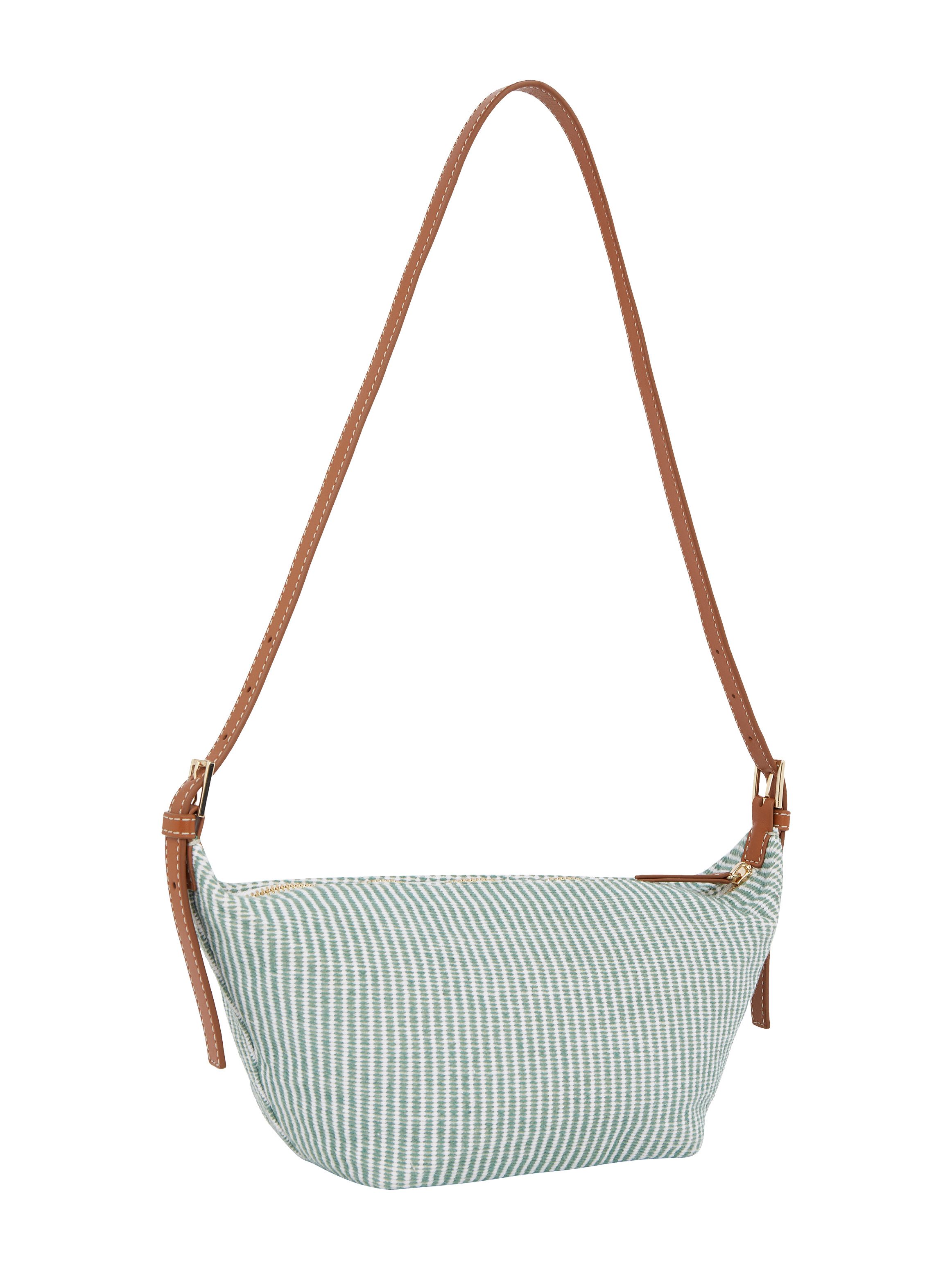 Tommy Hilfiger Schoudertas TH PREMIUM BEACH LE SLING BAG , voorjaarsmode, dames mini tas, schoudertas met strepen dames schoudertassen maat 14 cm