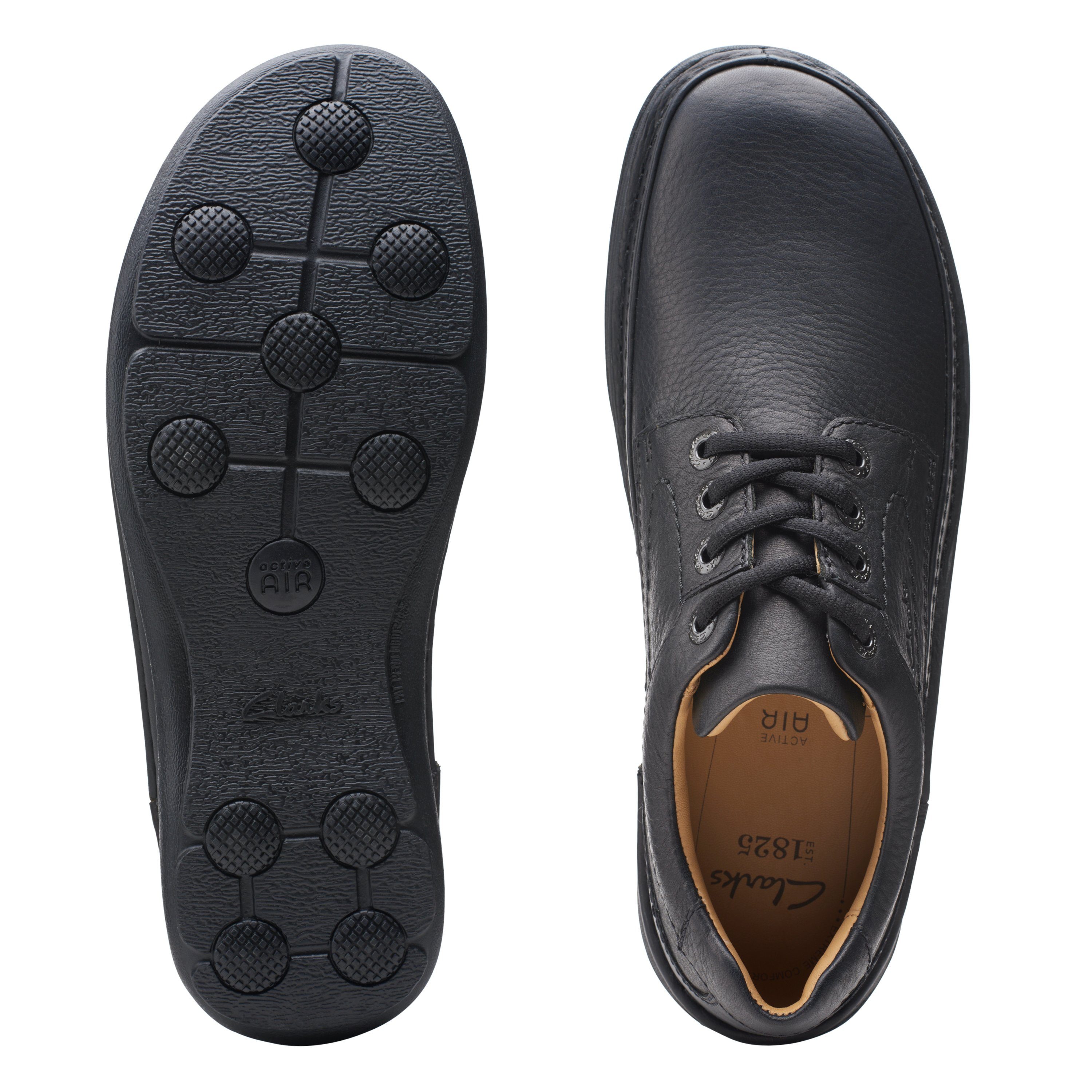 Clarks Veterschoenen NATURE THREE Vrijetijdsschoen, lage schoen, veterschoen met uitneembare voetbed