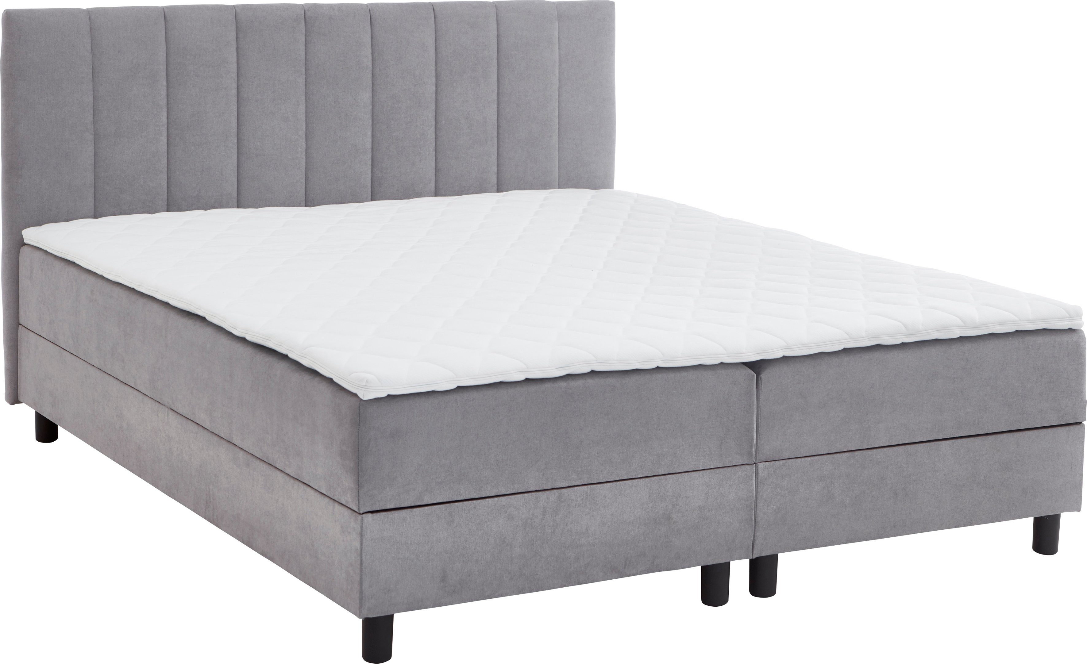 ATLANTIC home collection Boxspring Henriete Pocketveringsmatras en topmatras, naar keuze met bedkist
