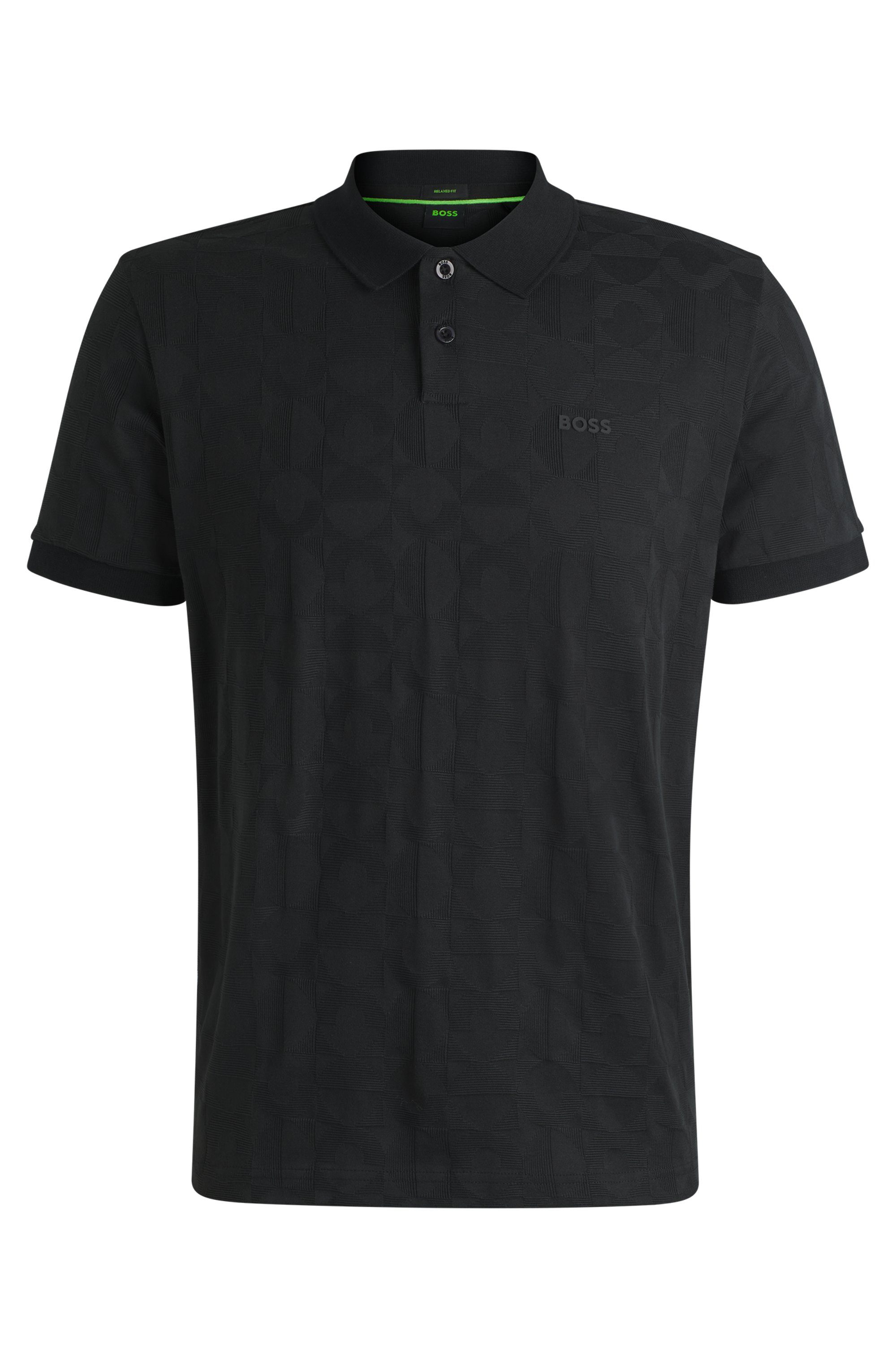 BOSS GREEN Poloshirt Pirax Striped in discreet patroon