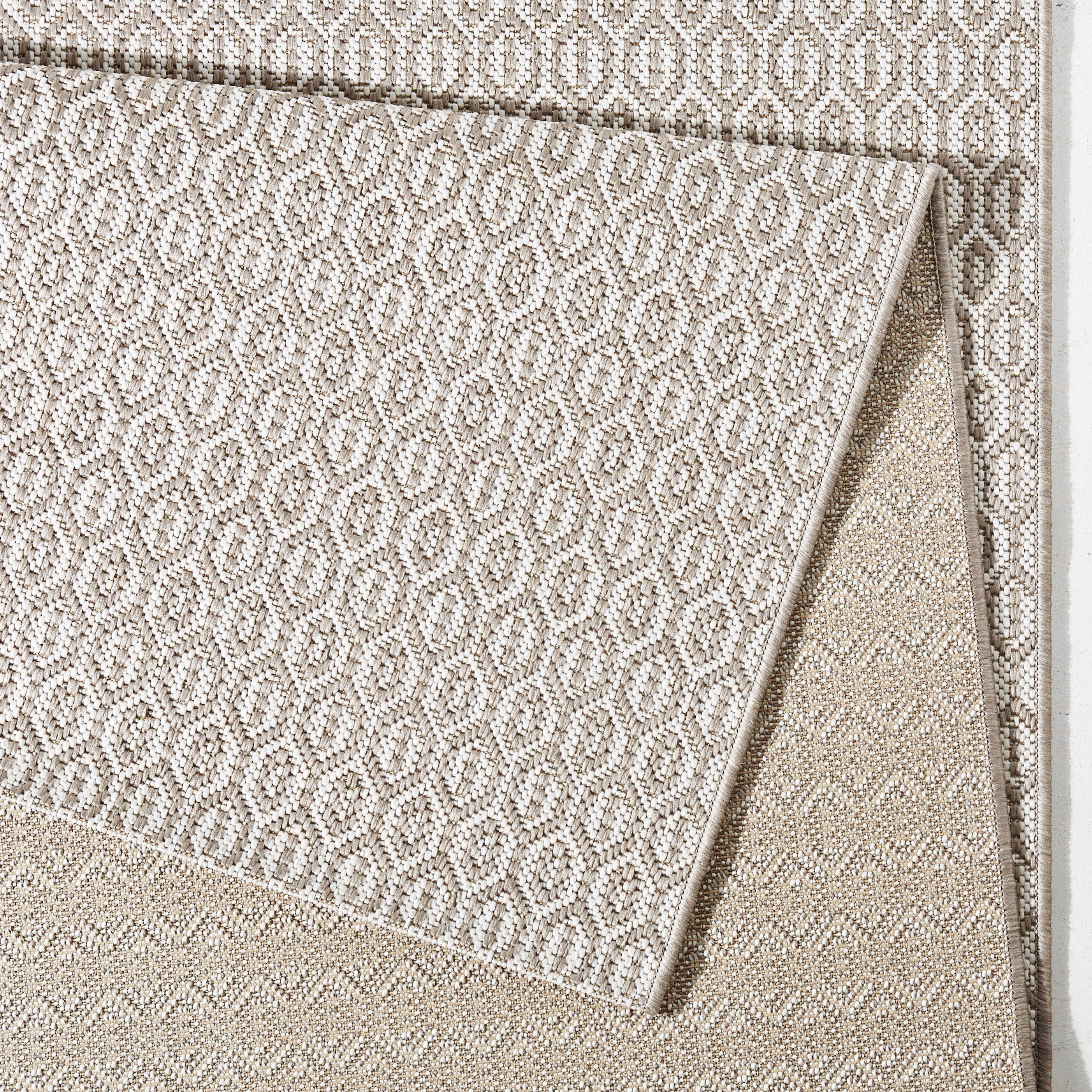 NORTHRUGS Vloerkleed Coin Binnen- en buitengebruik, weerbestendig, balkon, sisal-look, woonkamer, loper