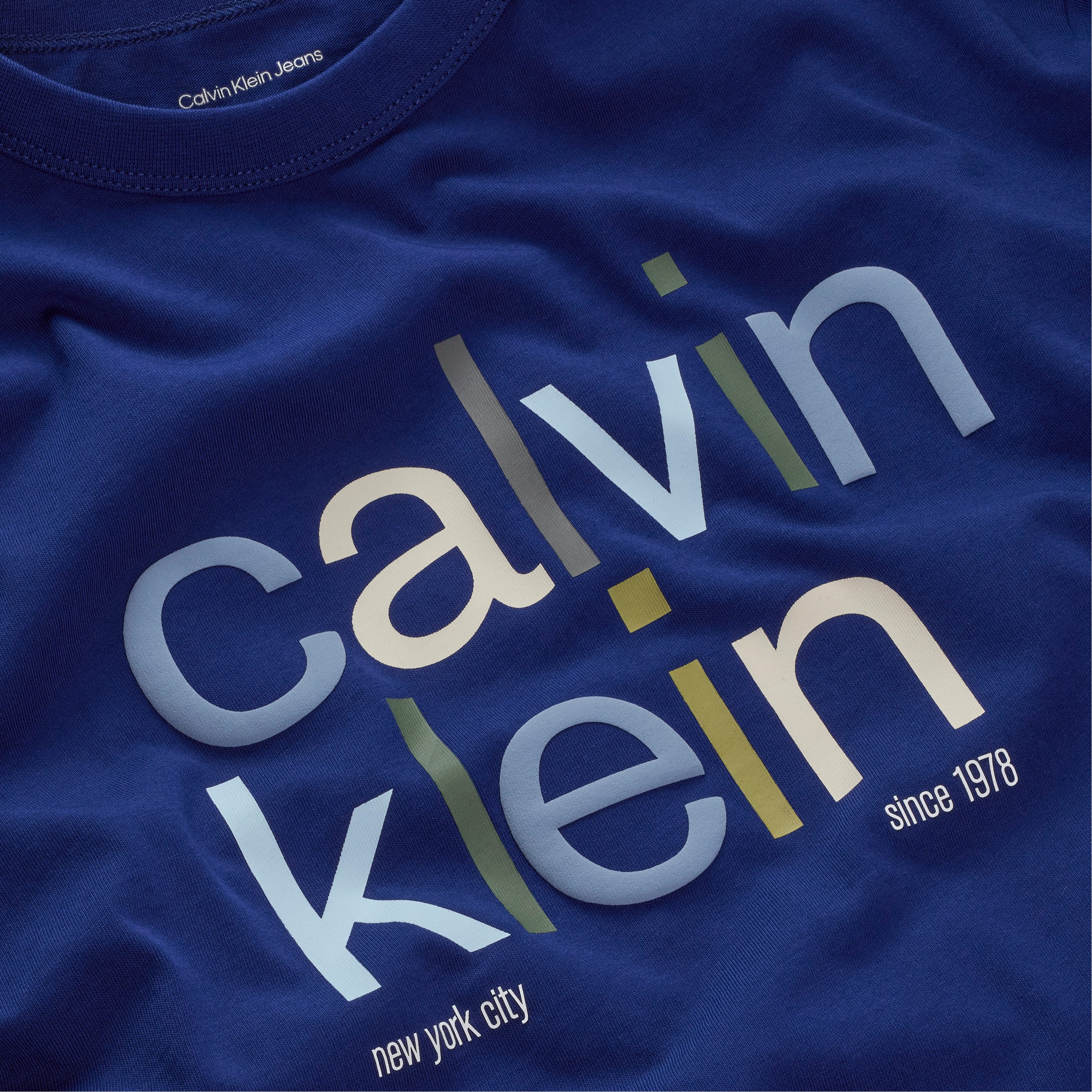 Calvin Klein T-shirt COLOR LOGO GRAPHIC SS T-SHIRT voor kinderen tot 16 jaar, logo-opschrift
